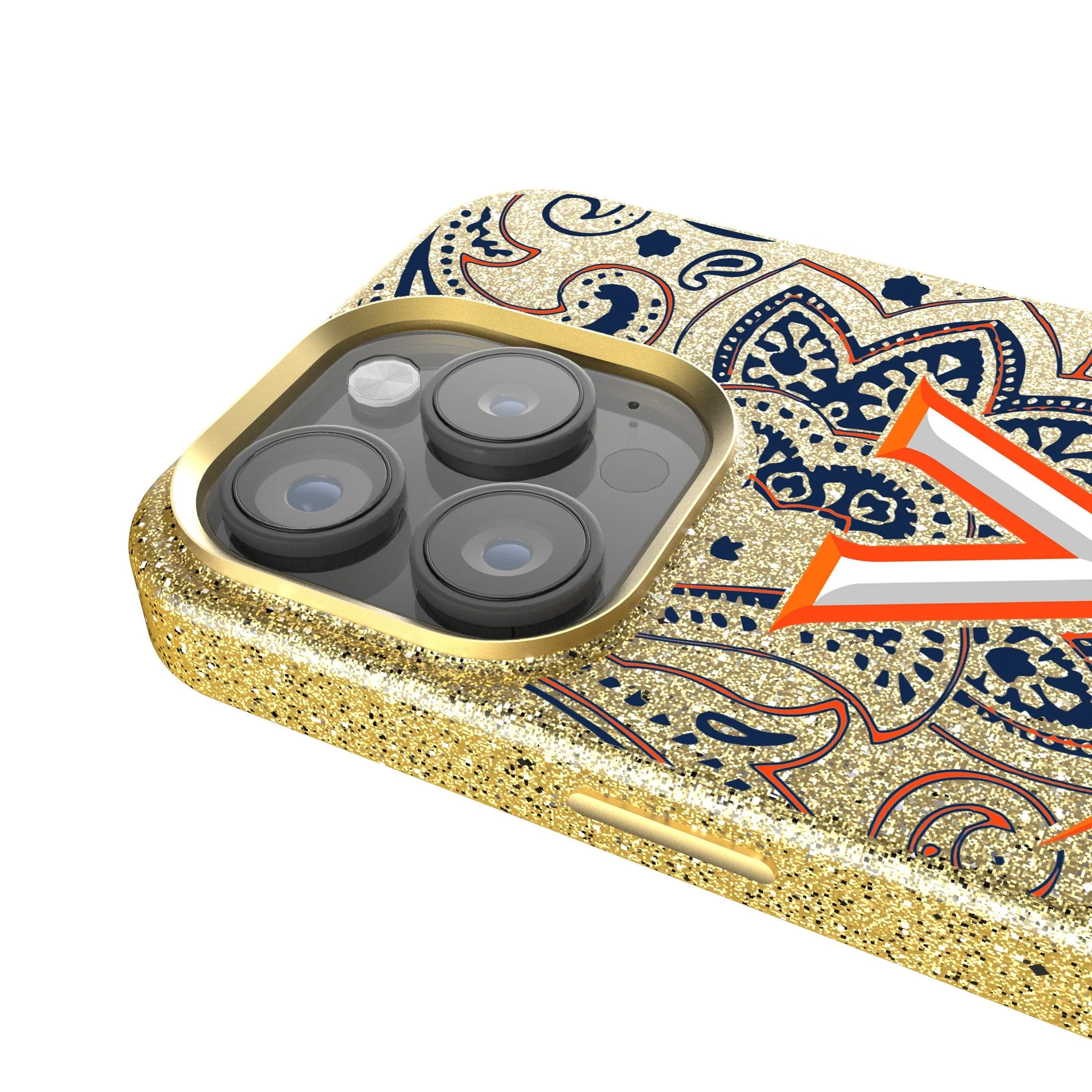 University of Virginia Cavaliers Paisley Bling Phone Case - Image 4