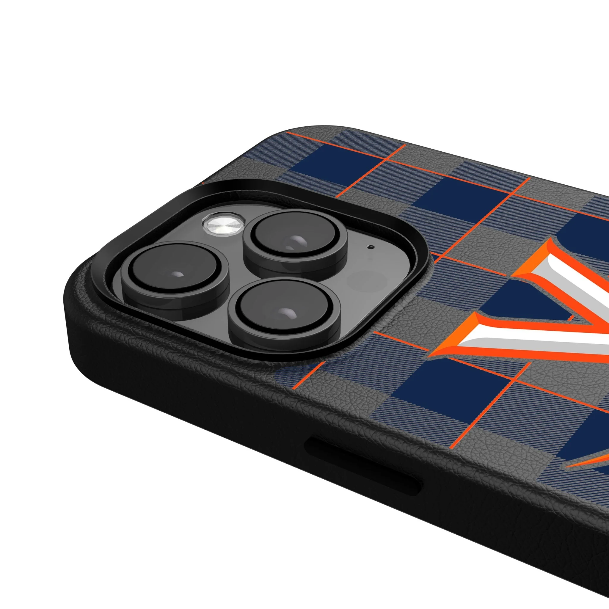University of Virginia Cavaliers Plaid MagSafe Compatible Phone Case for Apple iPhone - Image 4