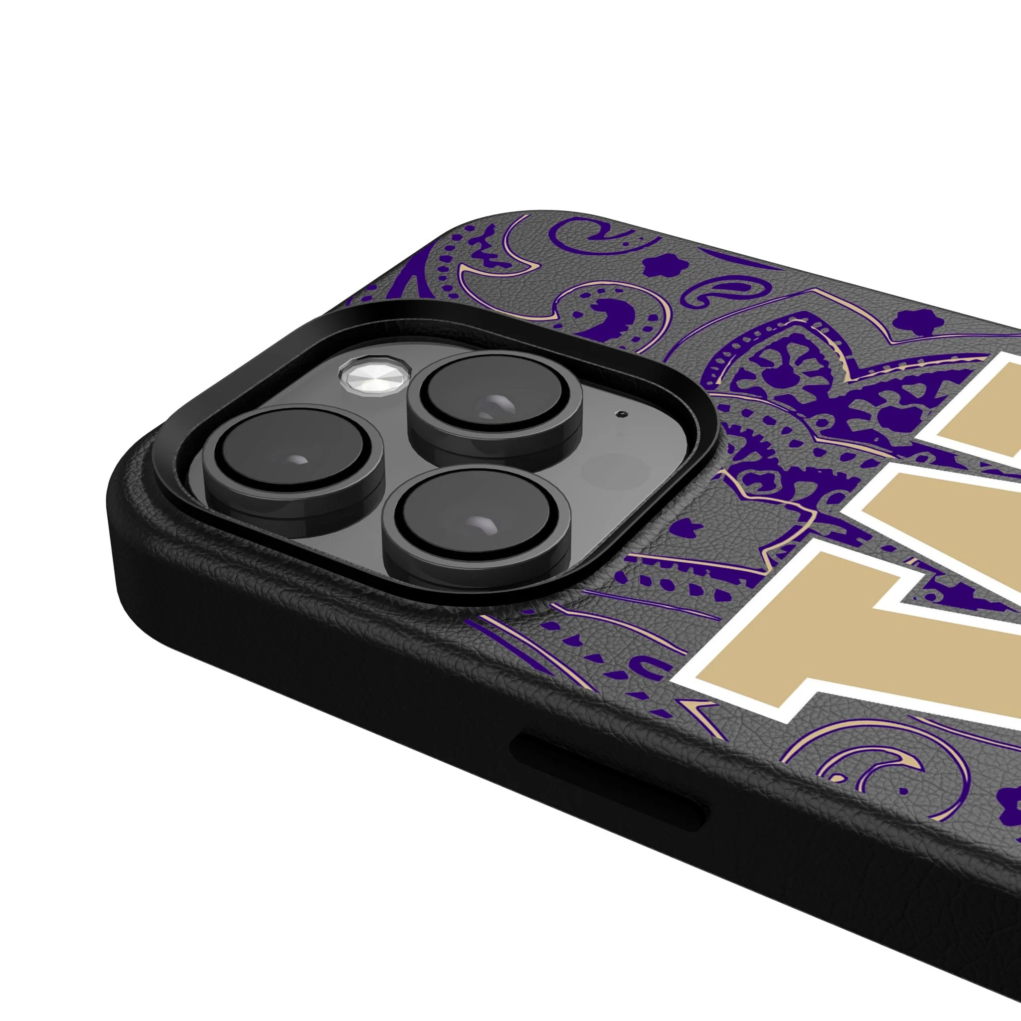 University of Washington Huskies Paisley MagSafe Compatible Phone Case for Apple iPhone - Image 4