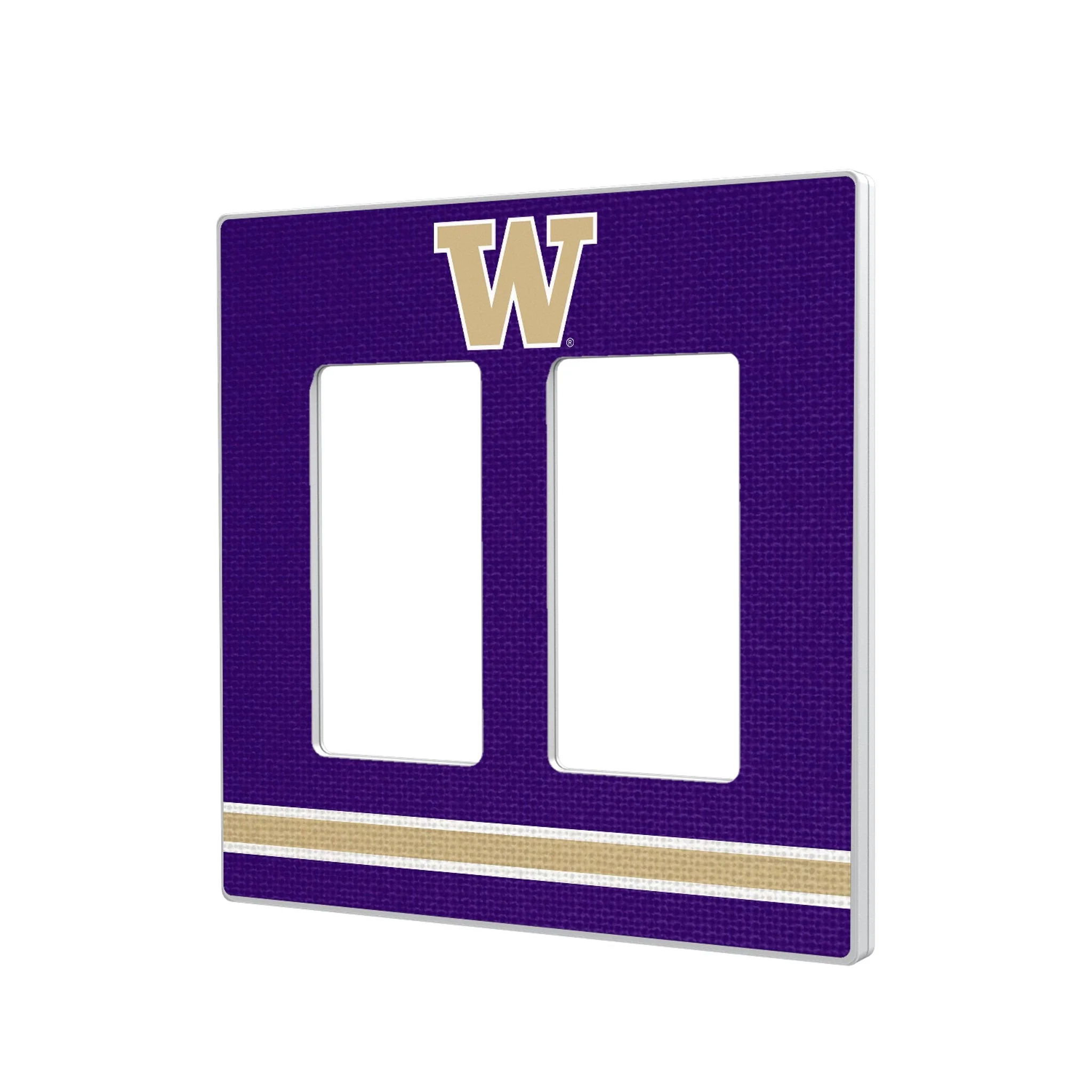 University of Washington Huskies Stripe Hidden-Screw Light Switch Plate - Image 4