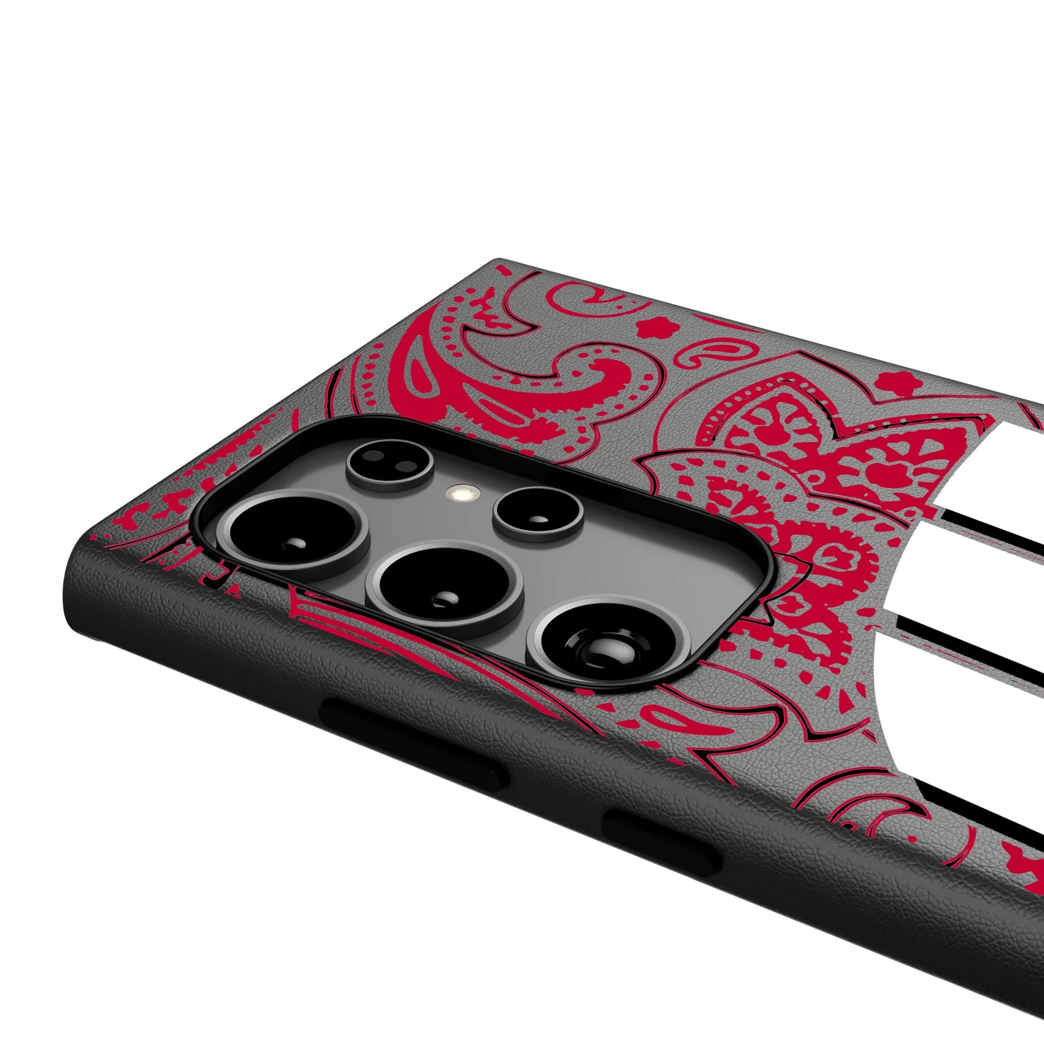 University of Wisconsin Badgers Paisley MagSafe Compatible Phone Case for Samsung Galaxy - Image 4