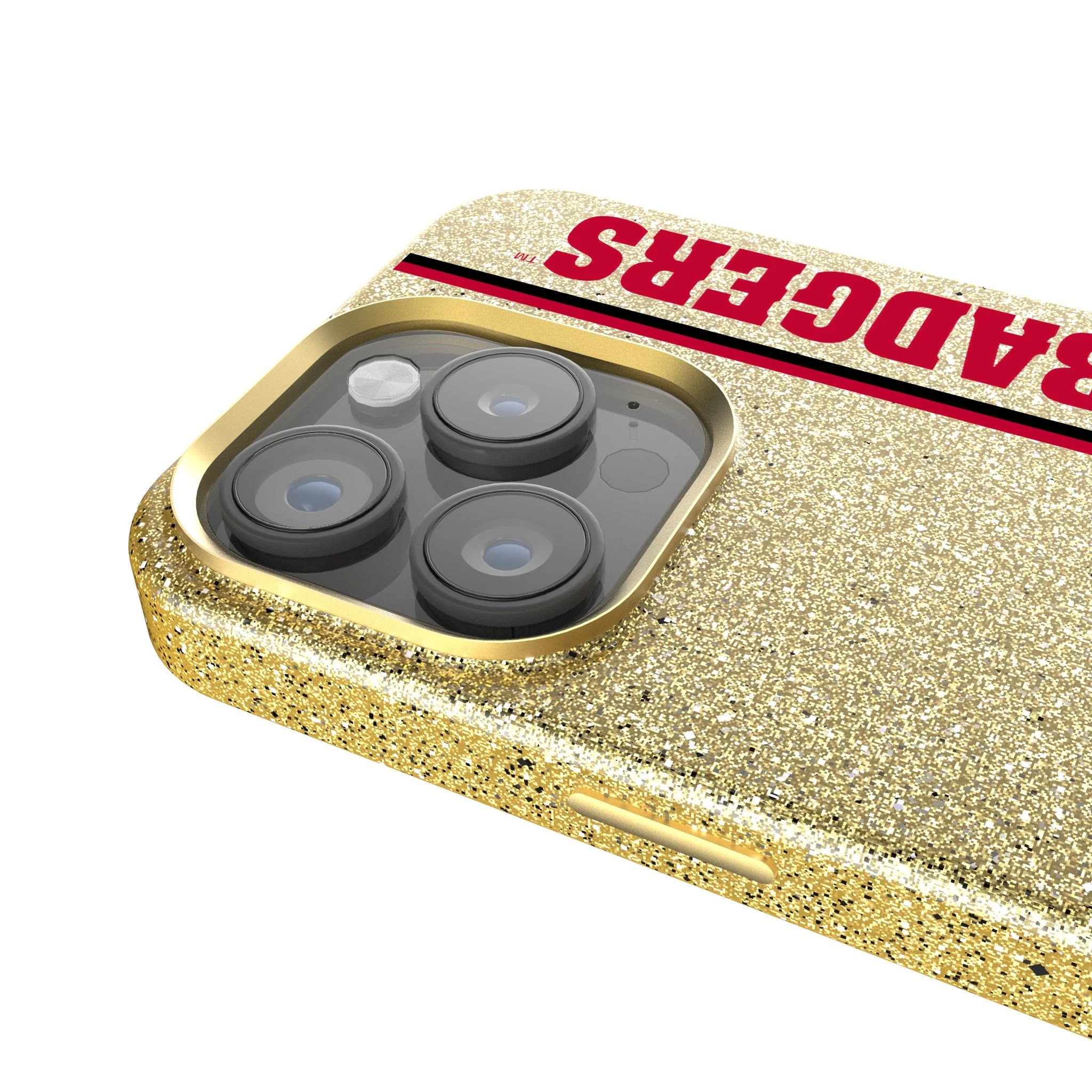 University of Wisconsin Badgers Sidebar Bling Phone Case - Image 4