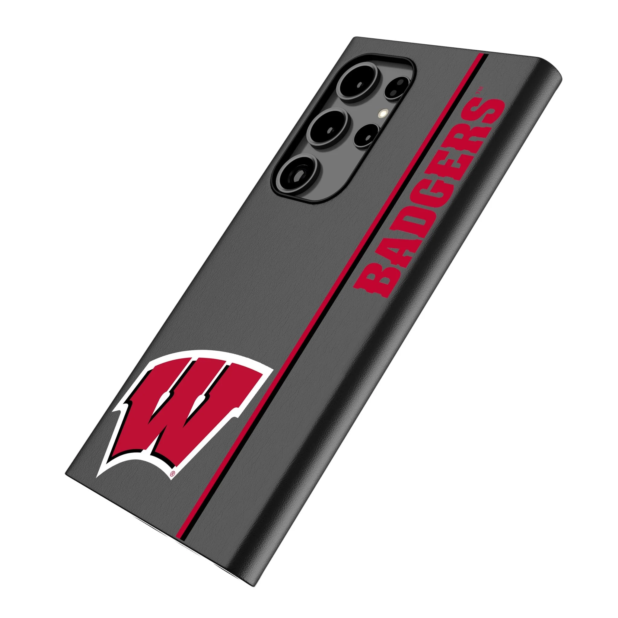 University of Wisconsin Badgers Sidebar MagSafe Compatible Phone Case for Samsung Galaxy - Image 2