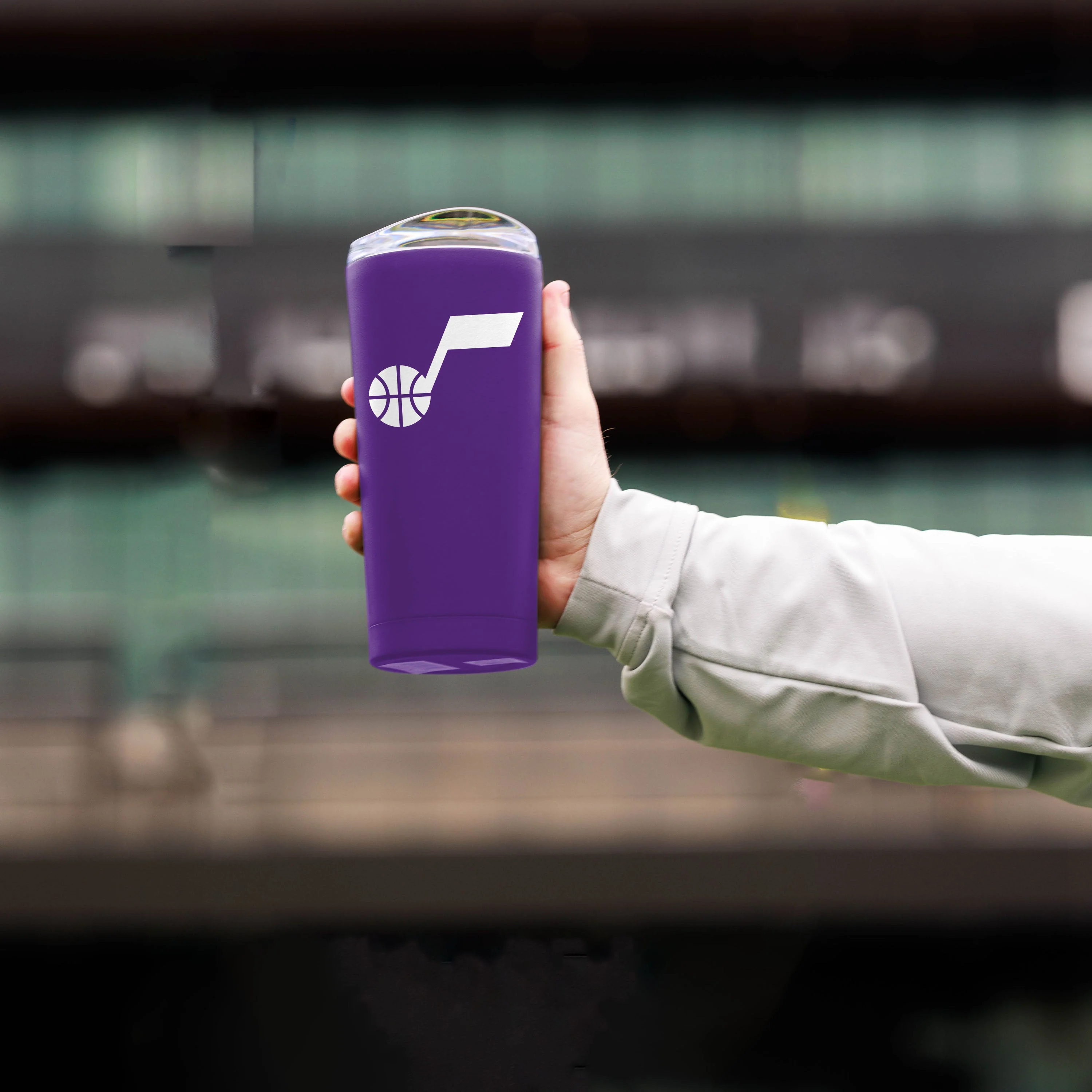 Utah Jazz 20oz Flipside Powder Coat Tumbler - Image 3