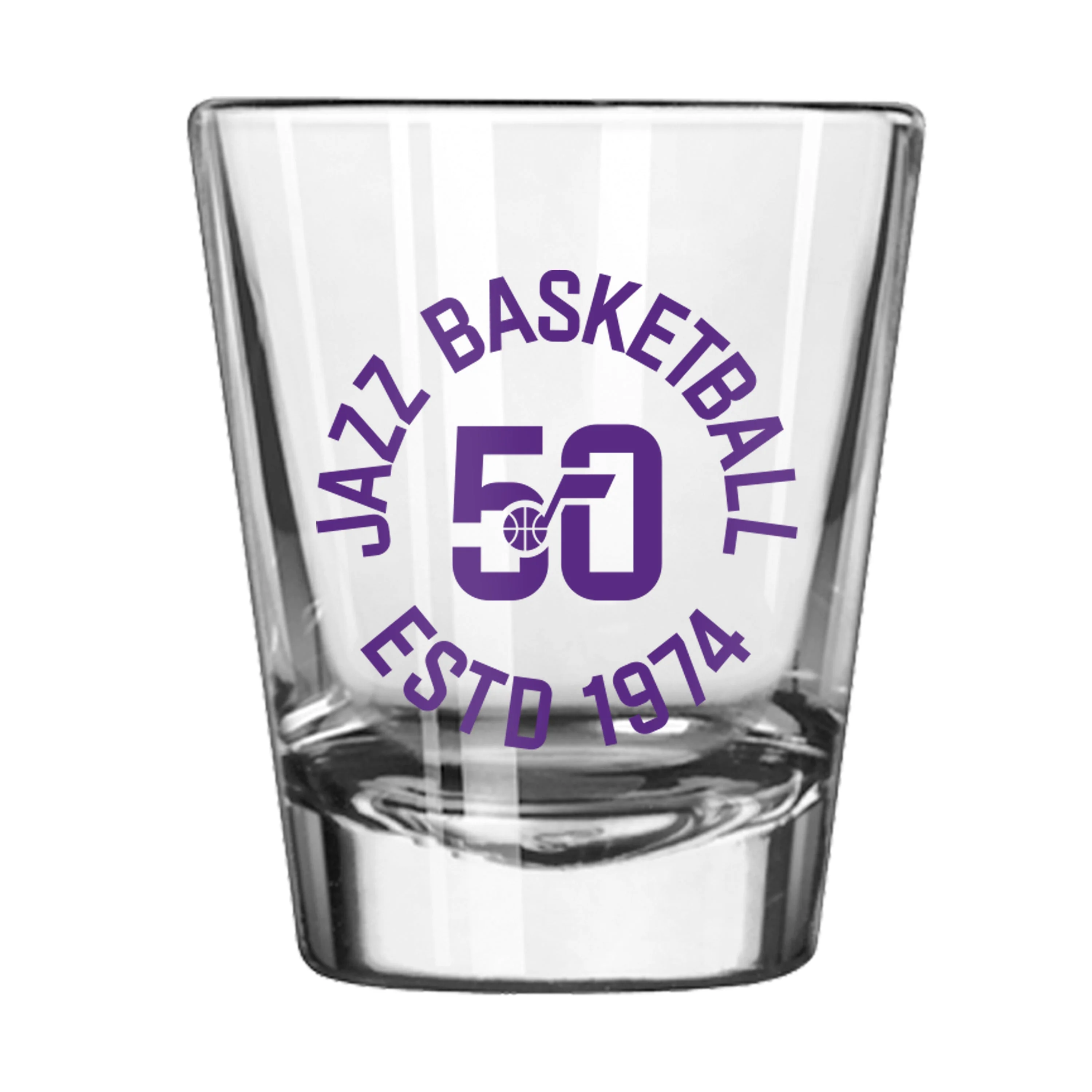 Utah Jazz 50th Anniversary 2oz Shot Glass - Image 2