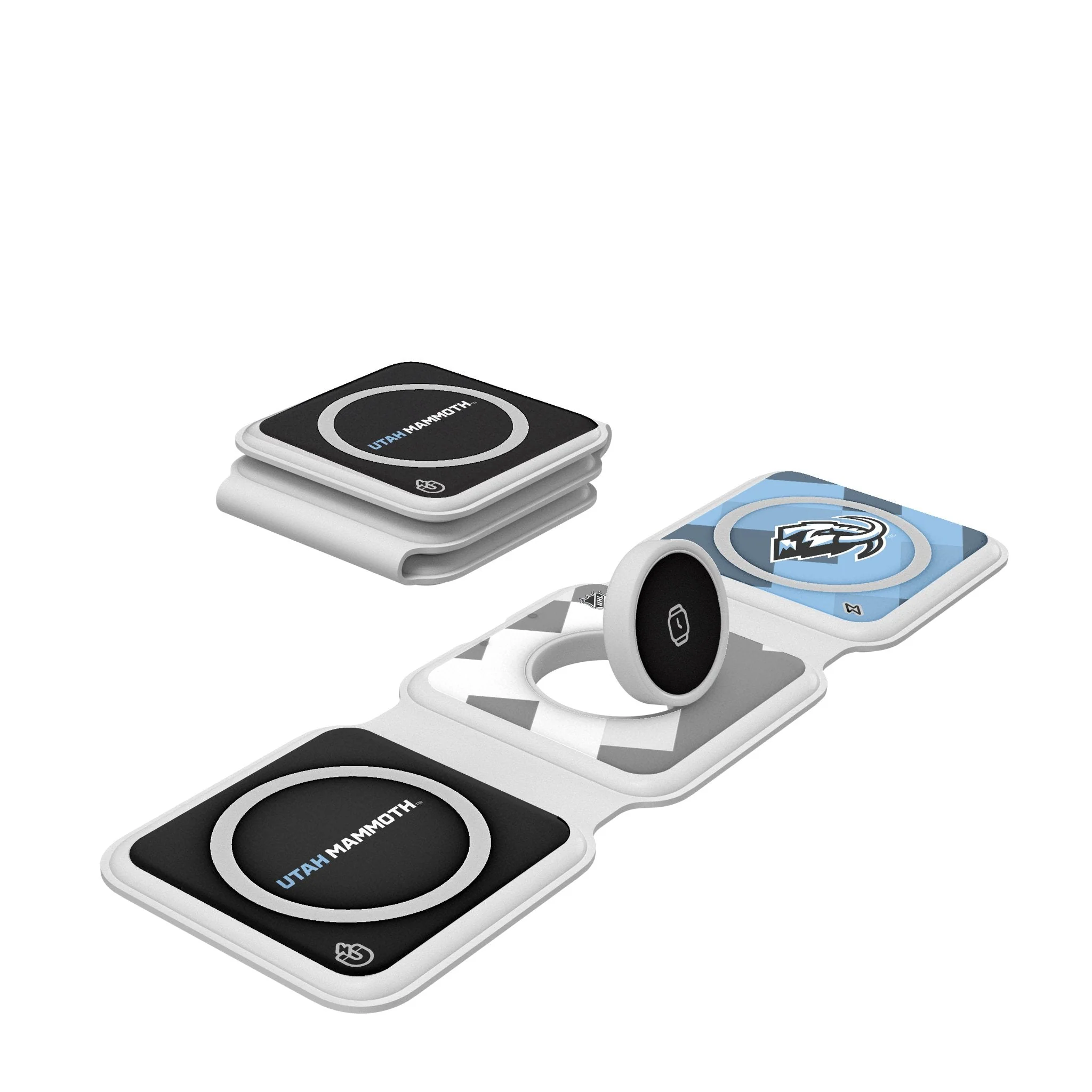Utah Mammoth Color Block Foldable 3 in 1 Charger