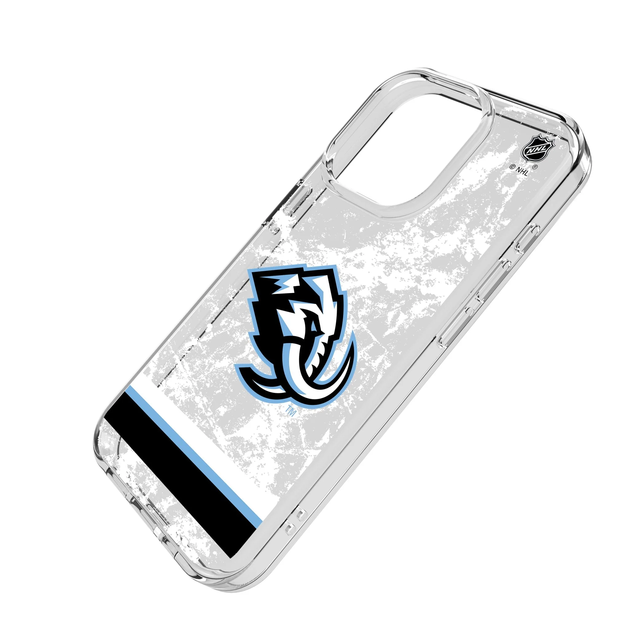 Utah Mammoth Ice Stripe Clear Phone Case for Apple iPhone - Image 2
