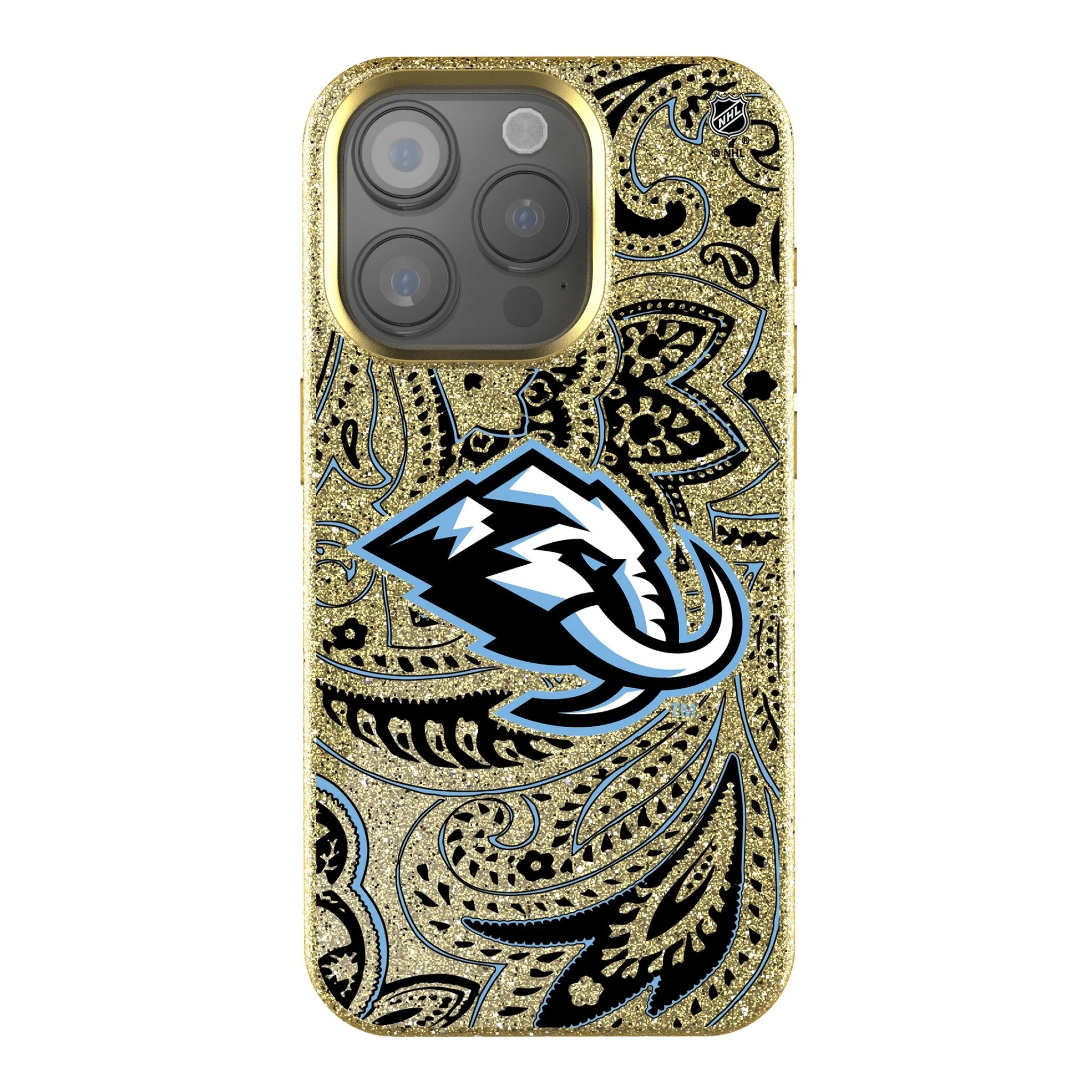 Utah Mammoth Paisley Bling Phone Case for Apple iPhone