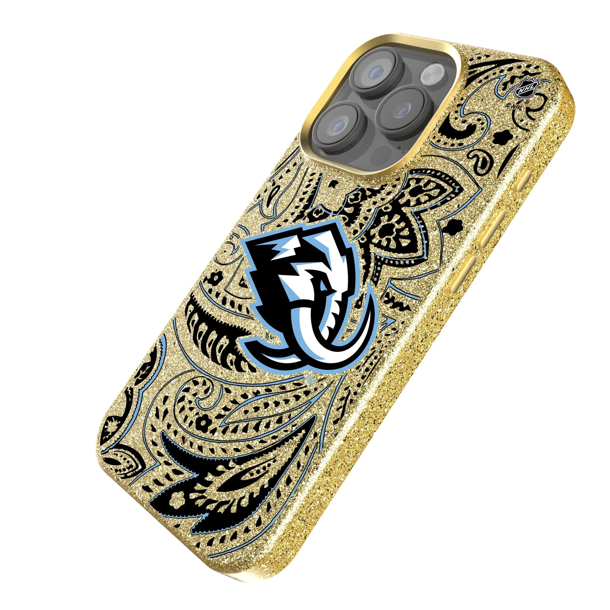 Utah Mammoth Paisley Bling Phone Case for Apple iPhone - Image 2