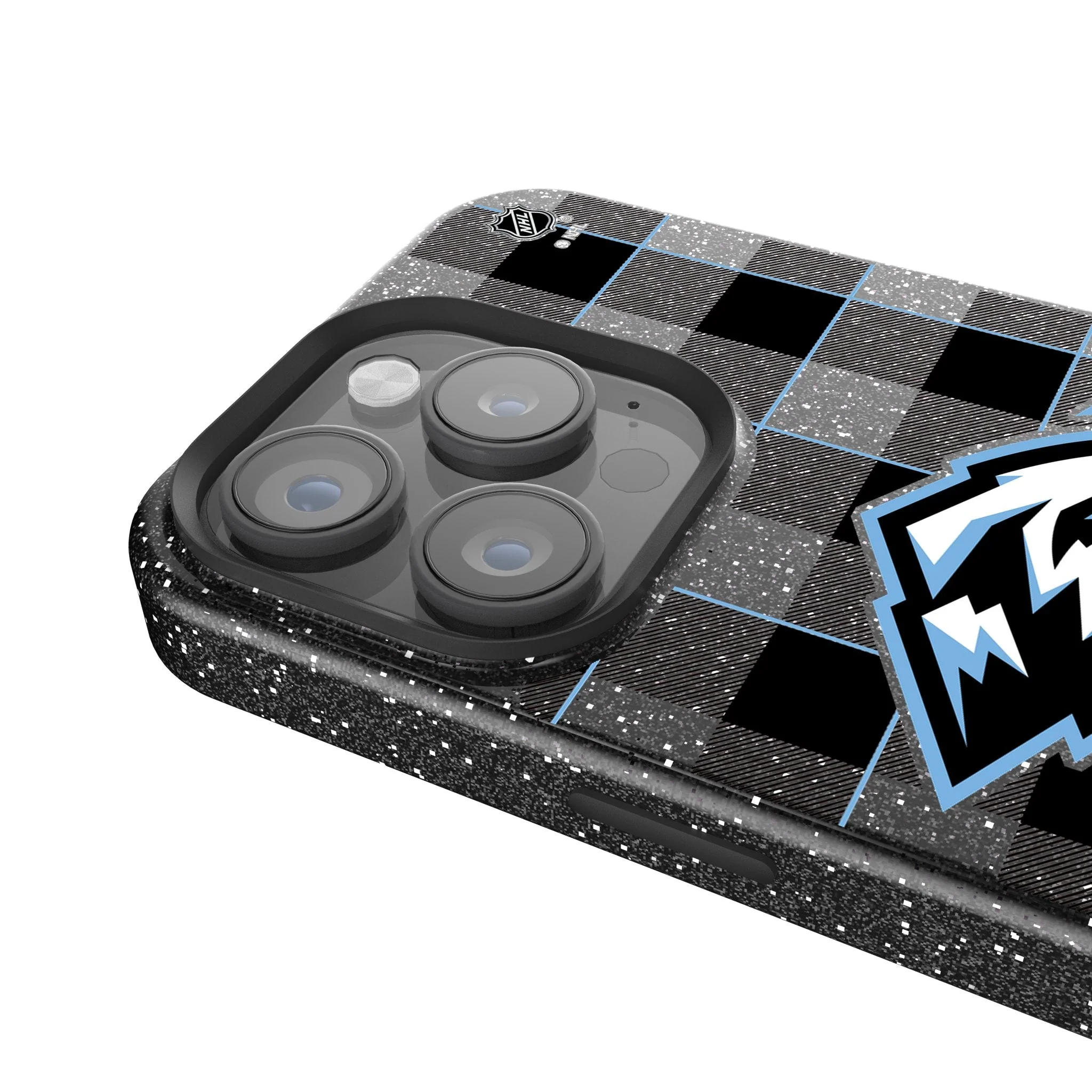 Utah Mammoth Plaid Bling Phone Case for Apple iPhone - Image 4