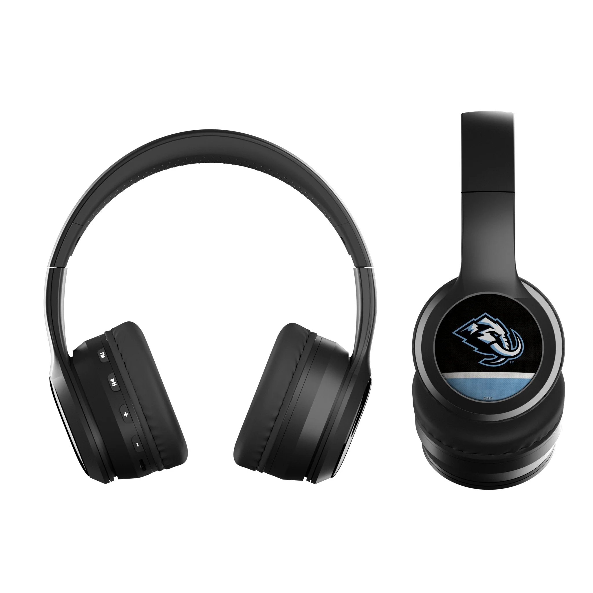 Utah Mammoth Stripe Wireless Over-Ear BT Headphones With Case - Image 2
