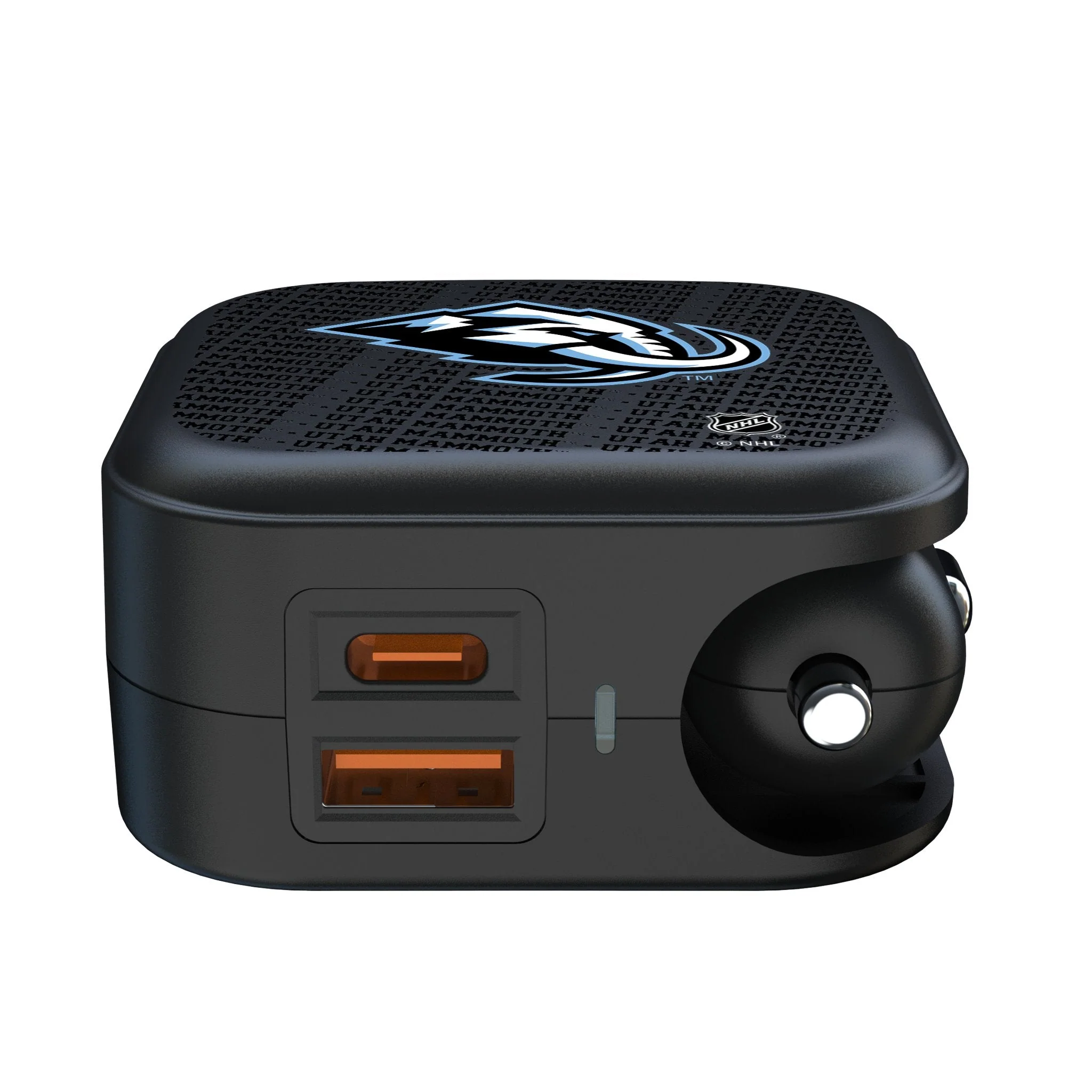 Utah Mammoth Text Backdrop 2 in 1 USB A/C Charger - Image 2