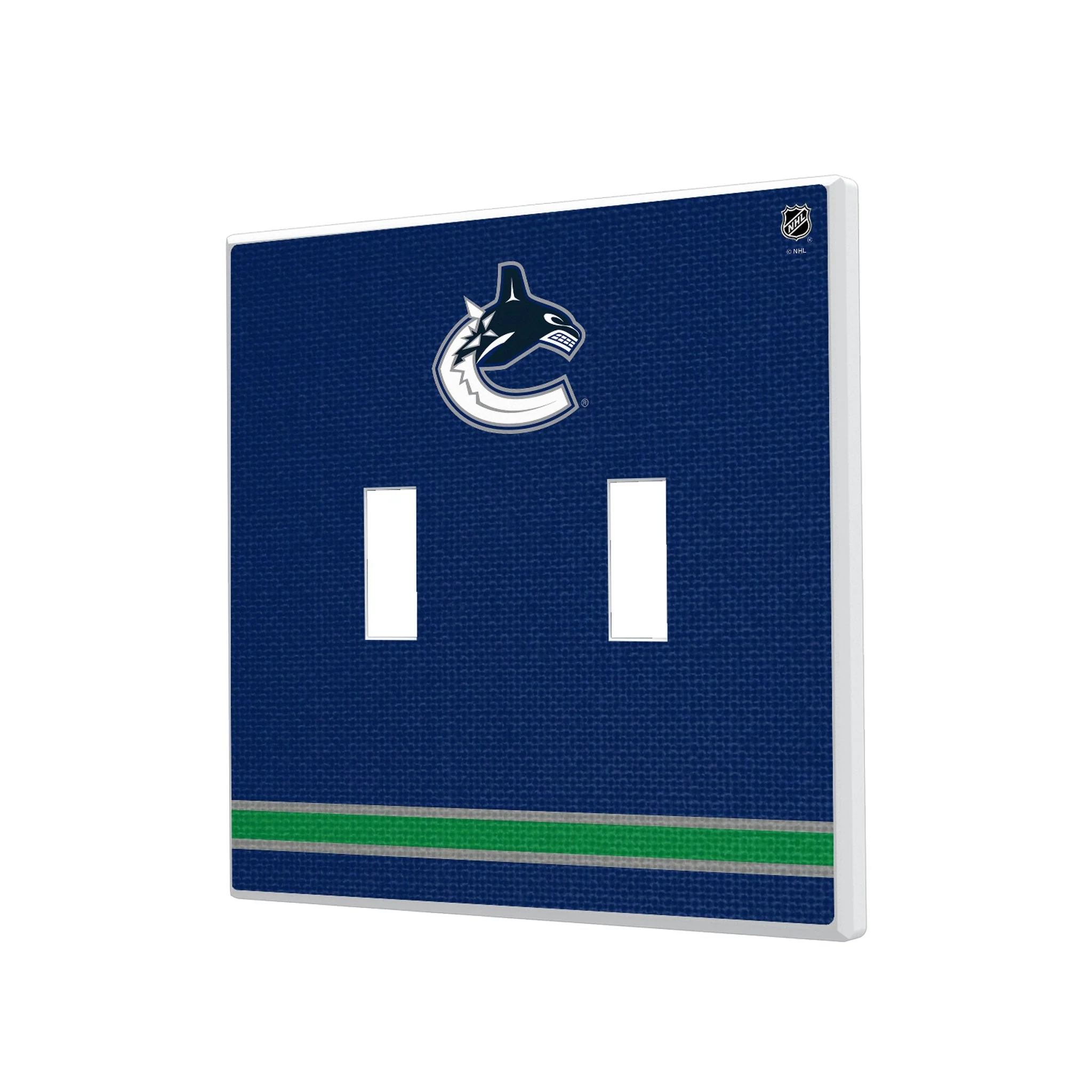 Vancouver Canucks Stripe Hidden-Screw Light Switch Plate - Image 3