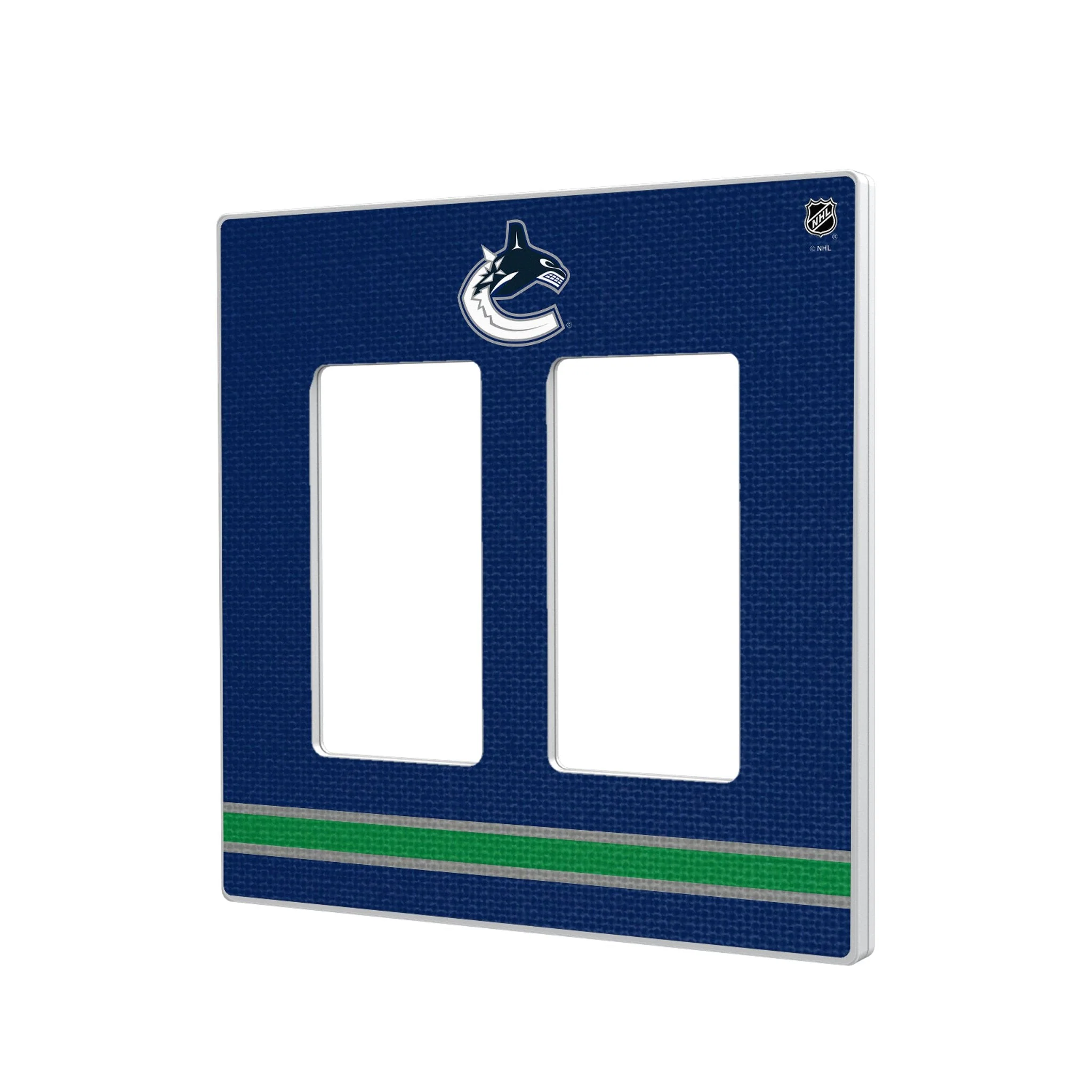 Vancouver Canucks Stripe Hidden-Screw Light Switch Plate - Image 4