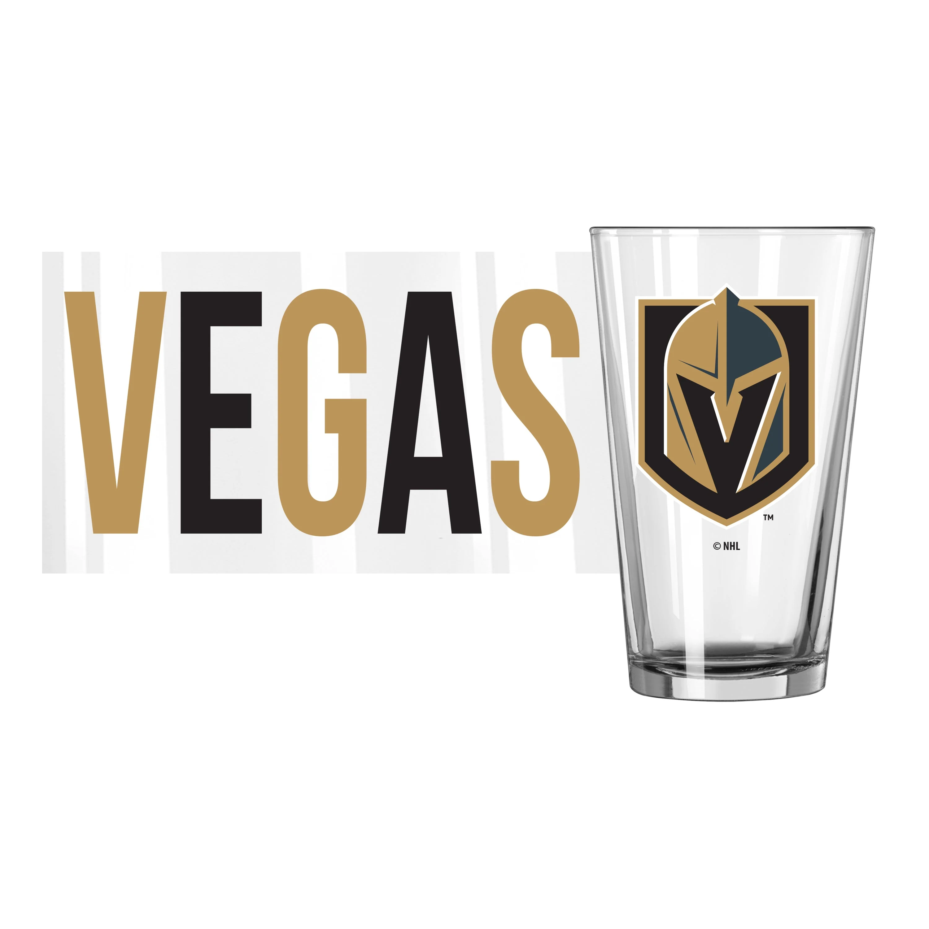 Vegas Golden Knights 16oz Overtime Pint Glass - Image 2