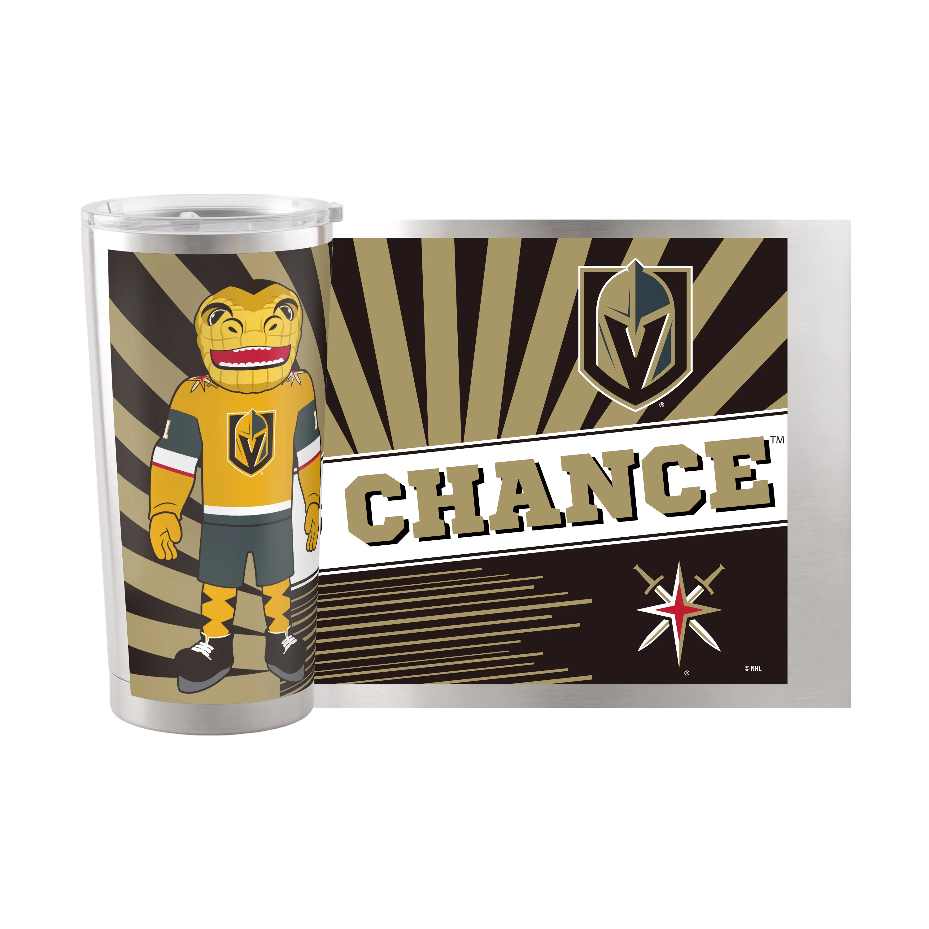 Vegas Golden Knights 20oz Mascot Stainless Steel Tumbler - Image 2
