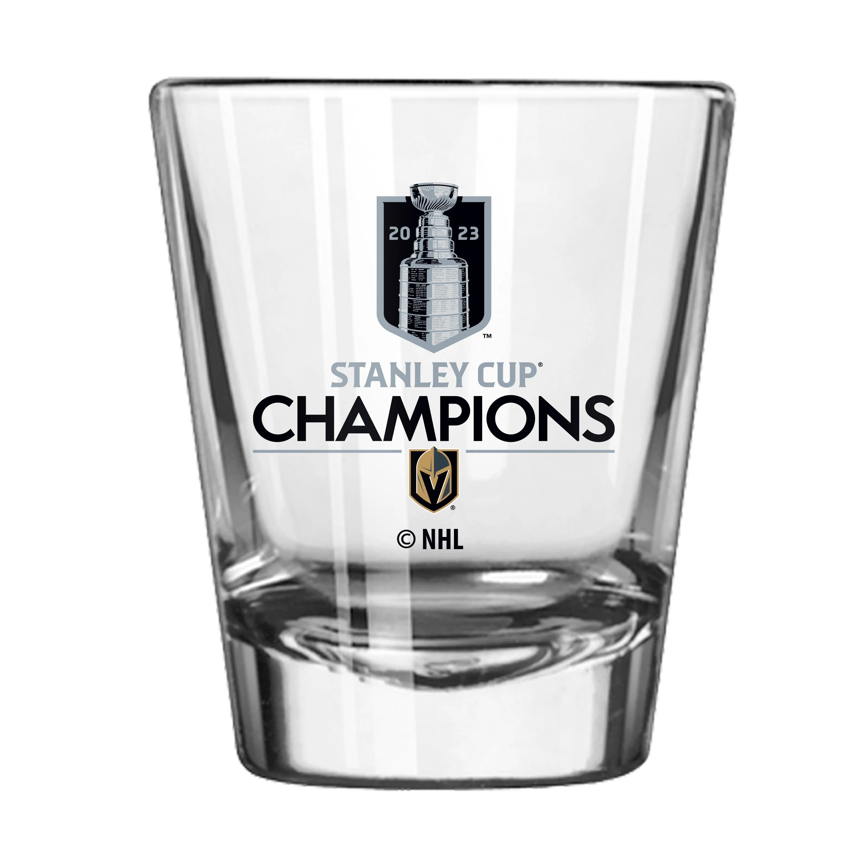 Vegas Golden Knights 2oz 2023 Stanley Cup Champions Shot Glass - Image 2