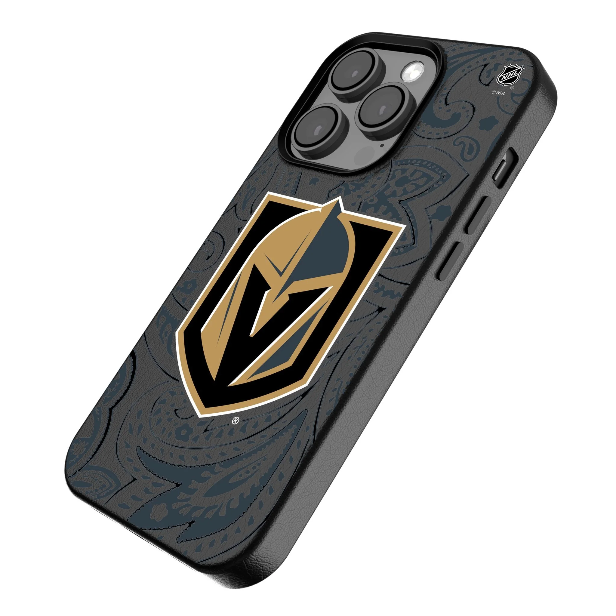 Vegas Golden Knights Paisley MagSafe Compatible Phone Case for Apple iPhone - Image 2