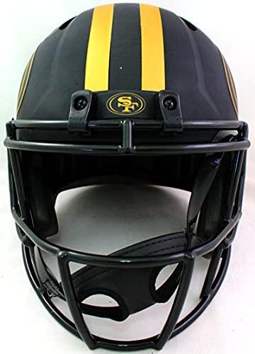 Vernon Davis Autographed SF 49ers Eclipse Speed F/S Helmet- Beckett W Gold - Image 4