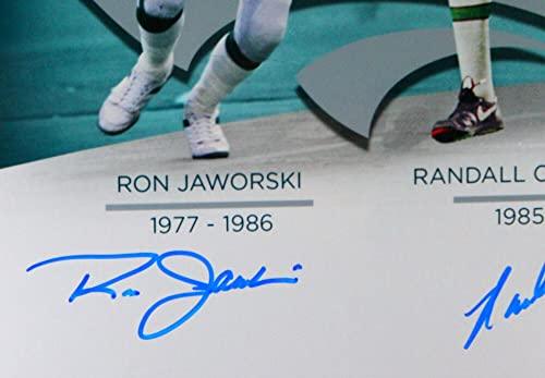Vick/JAWORSKI/CUNNINGHAM/MCNABB Autographed 16x20-Beckett W Hologram Blue - Image 4
