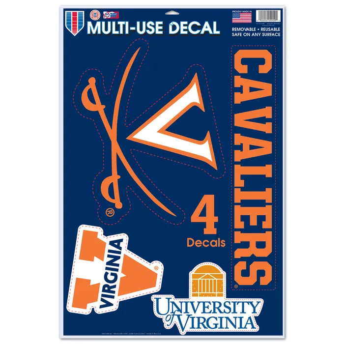 Virginia Cavaliers Multi-Use Decal 11" x 17"