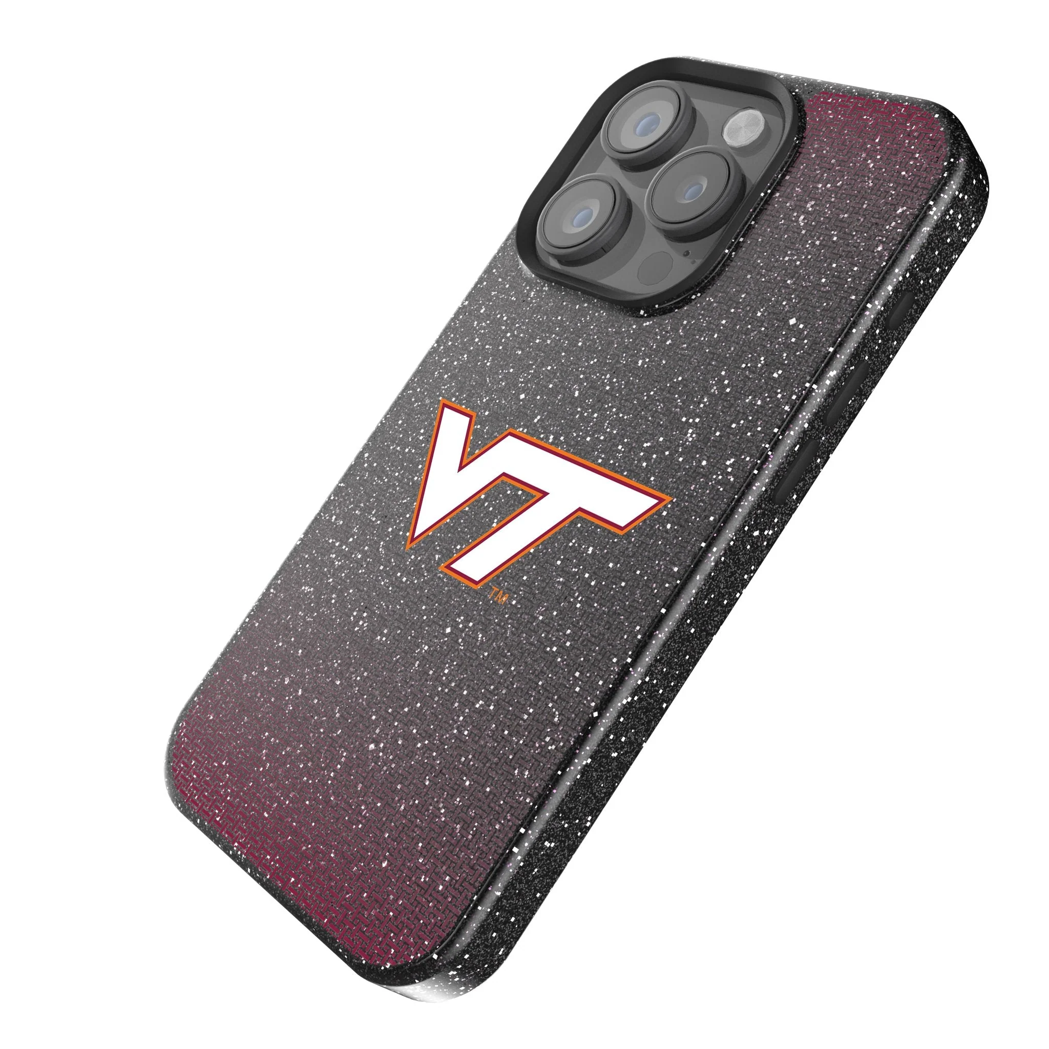 Virginia Tech Hokies Linen Bling Phone Case for Apple iPhone - Image 2