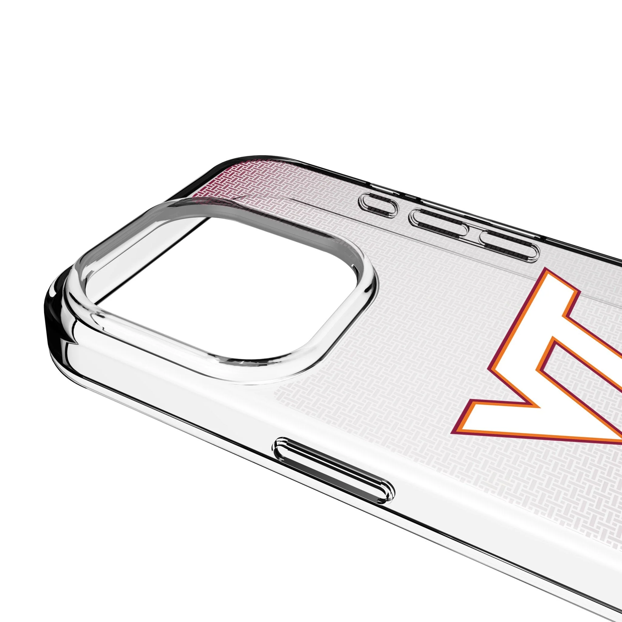 Virginia Tech Hokies Linen Clear Phone Case for Apple iPhone - Image 3