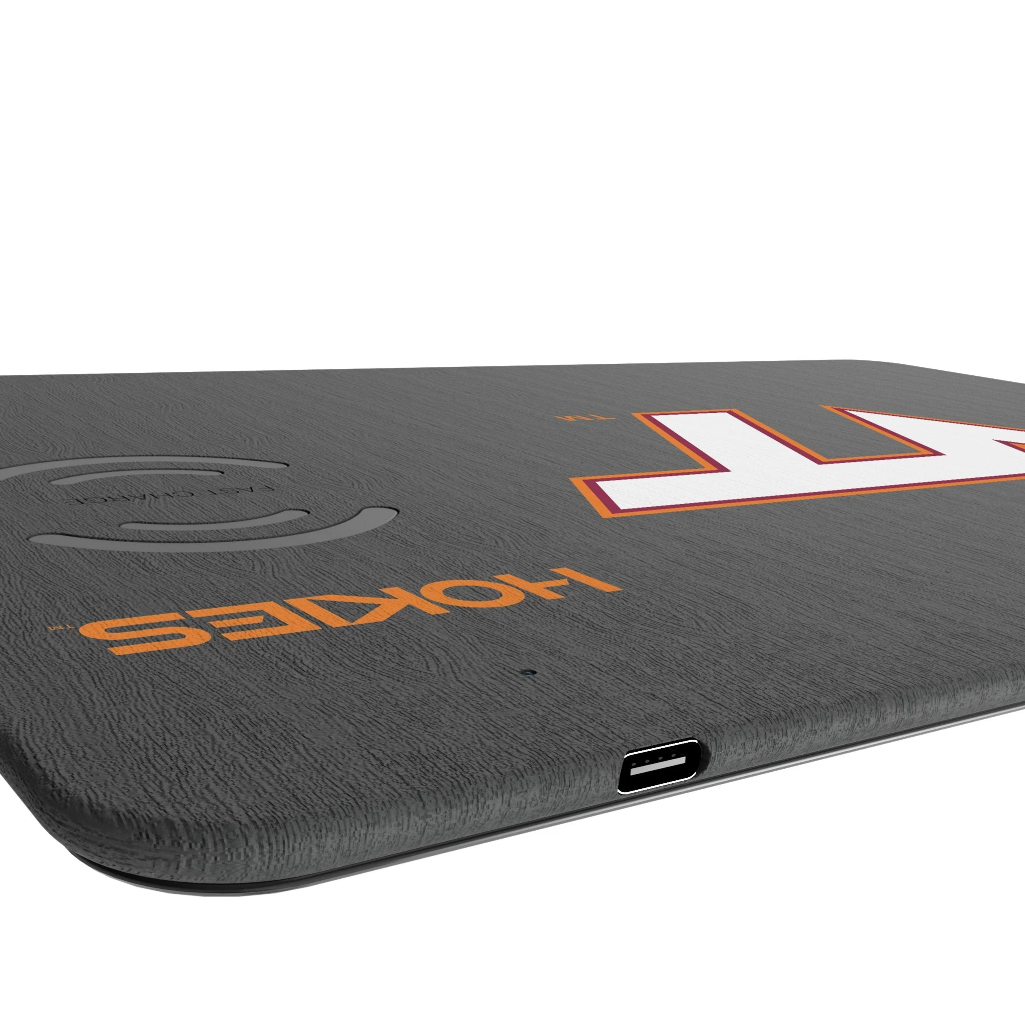 Virginia Tech Hokies Monocolor Tilt 15-Watt Wireless Charger and Mouse Pad - Image 3