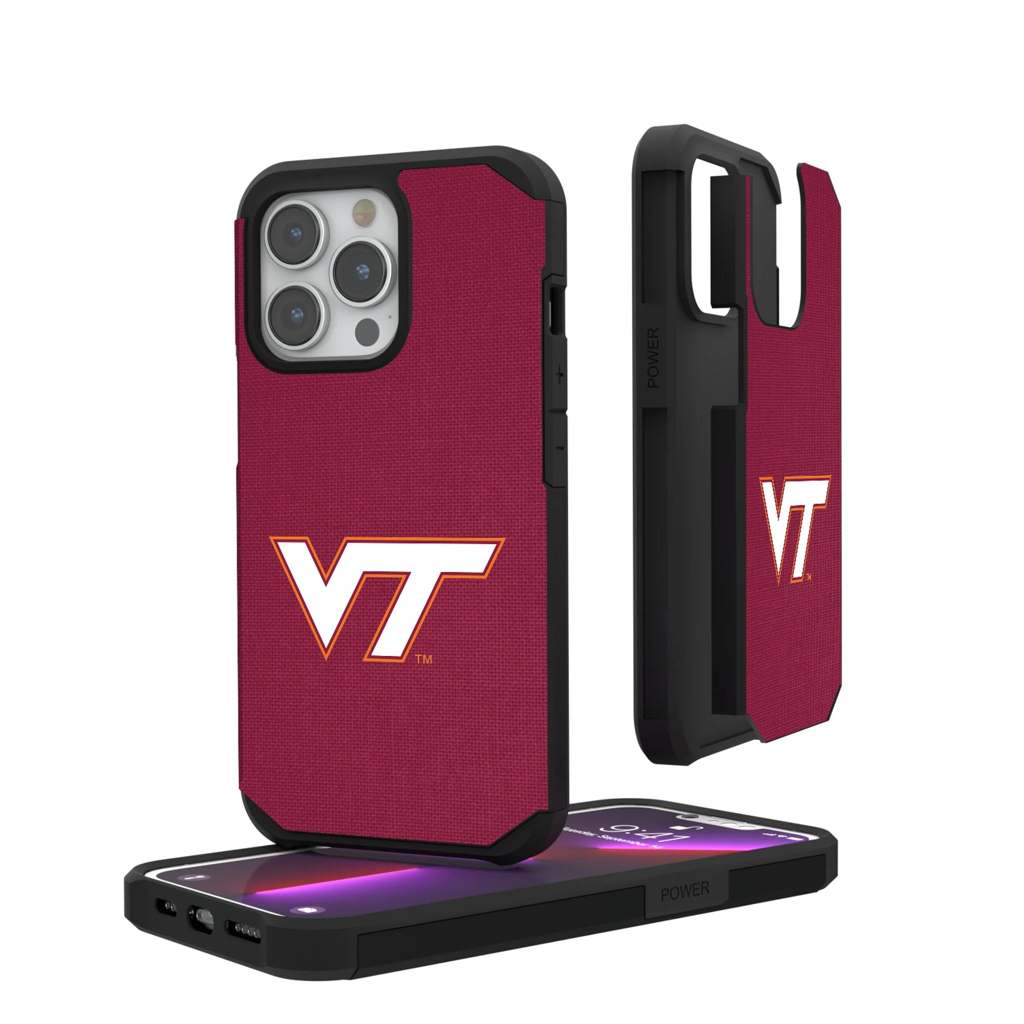 Virginia Tech Hokies Solid Rugged Phone Case