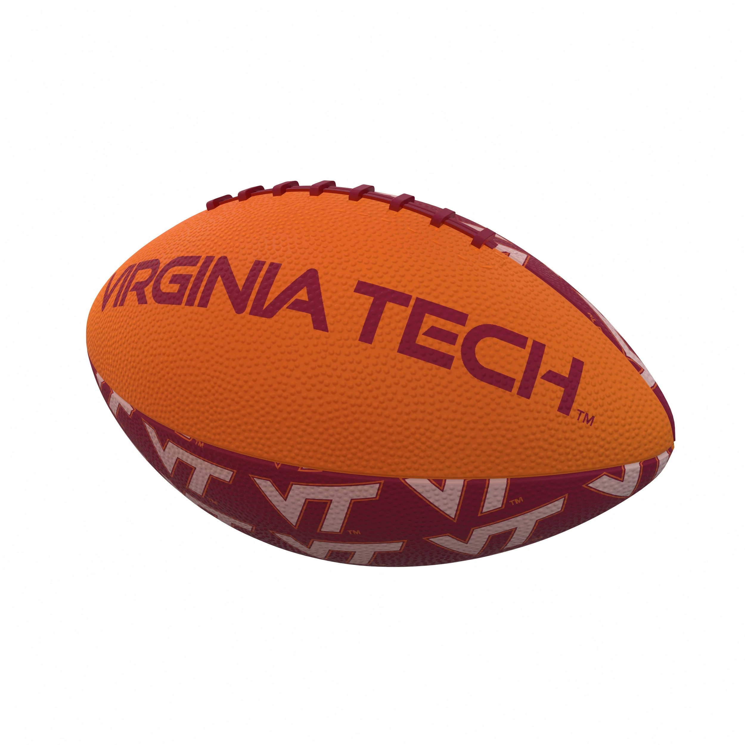 Virginia Tech Repeating Mini-Size Rubber Football