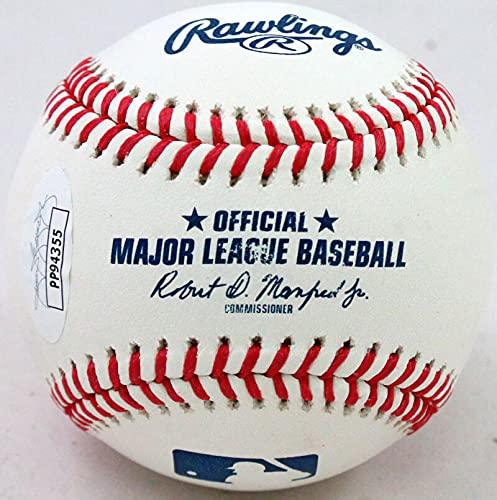 Vladimir Guerrero Jr. Autographed Rawlings OML Baseball-JSA Auth Blue - Image 2
