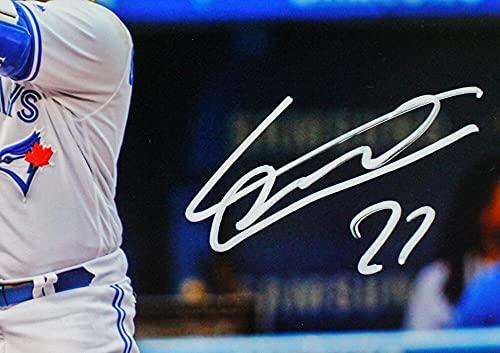 Vladimir Guerrero Jr. Signed Toronto Blue Jays 8x10 Batting Pose Photo- JSA Auth White - Image 2