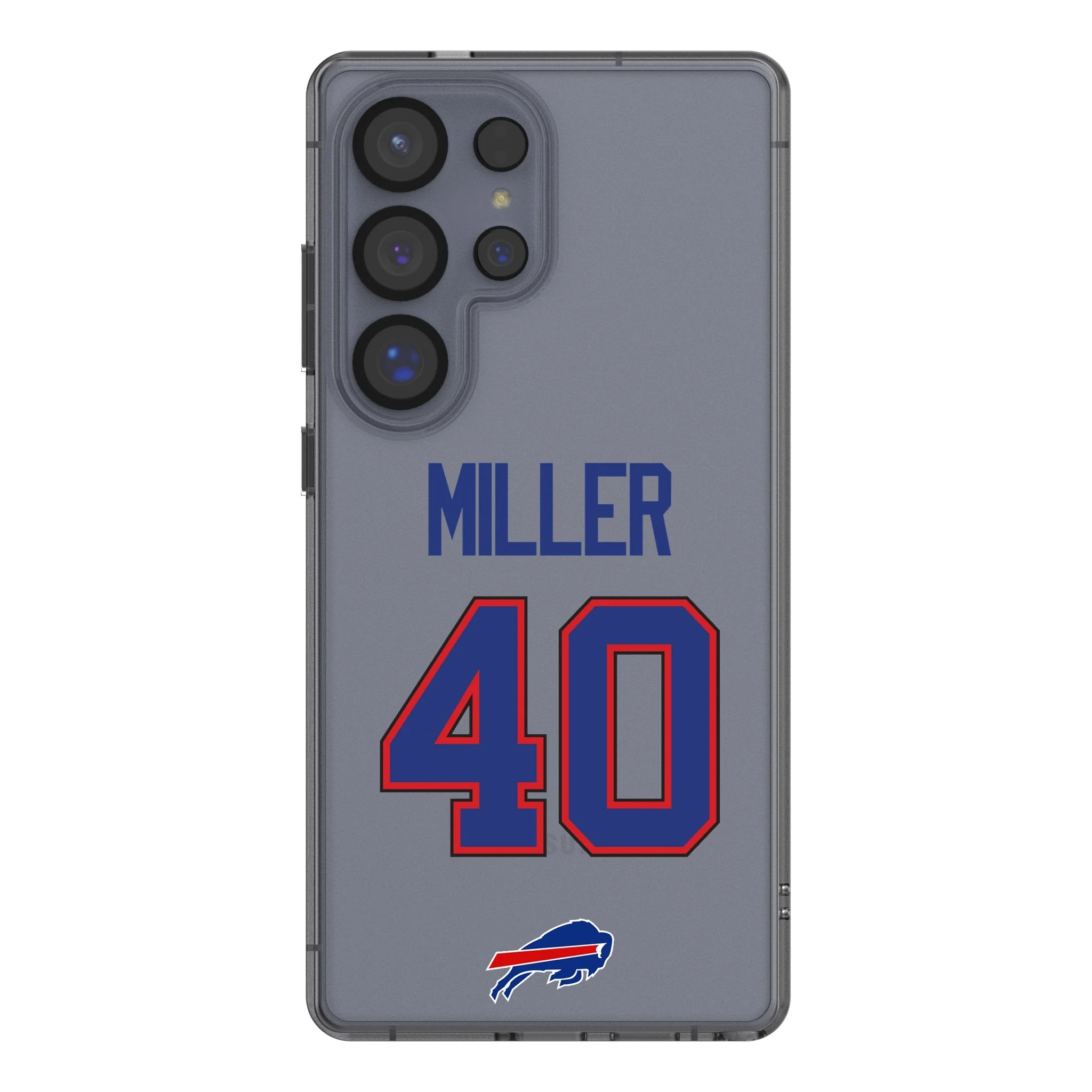 Von Miller Buffalo Bills 40 Game Tactic Clear Phone Case for Samsung Galaxy