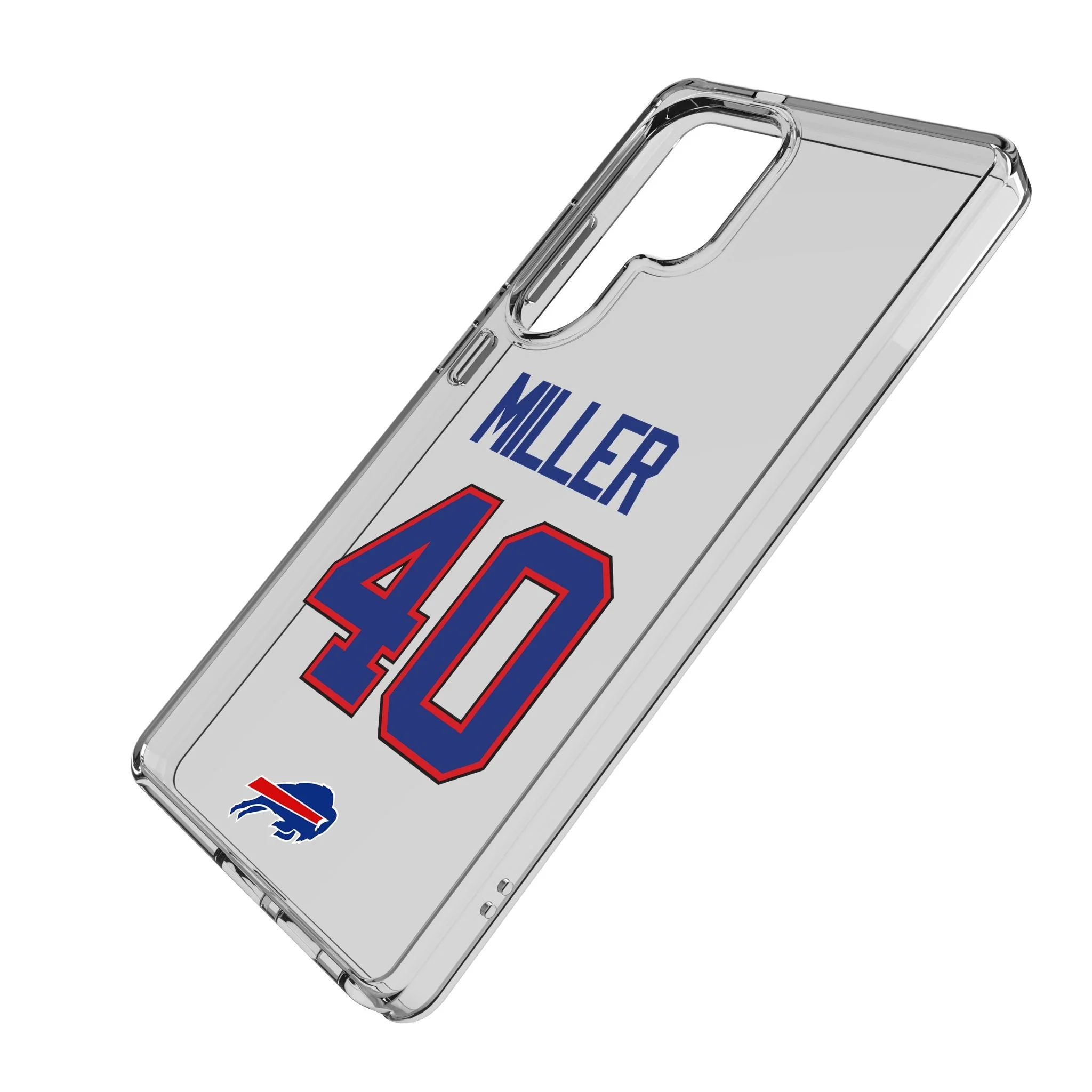 Von Miller Buffalo Bills 40 Game Tactic Clear Phone Case for Samsung Galaxy - Image 2