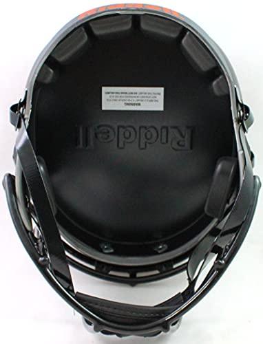 Warren Sapp Signed Miami Hurricanes Eclipse Speed FS Helmet w 91-BeckettWOrange - Image 2
