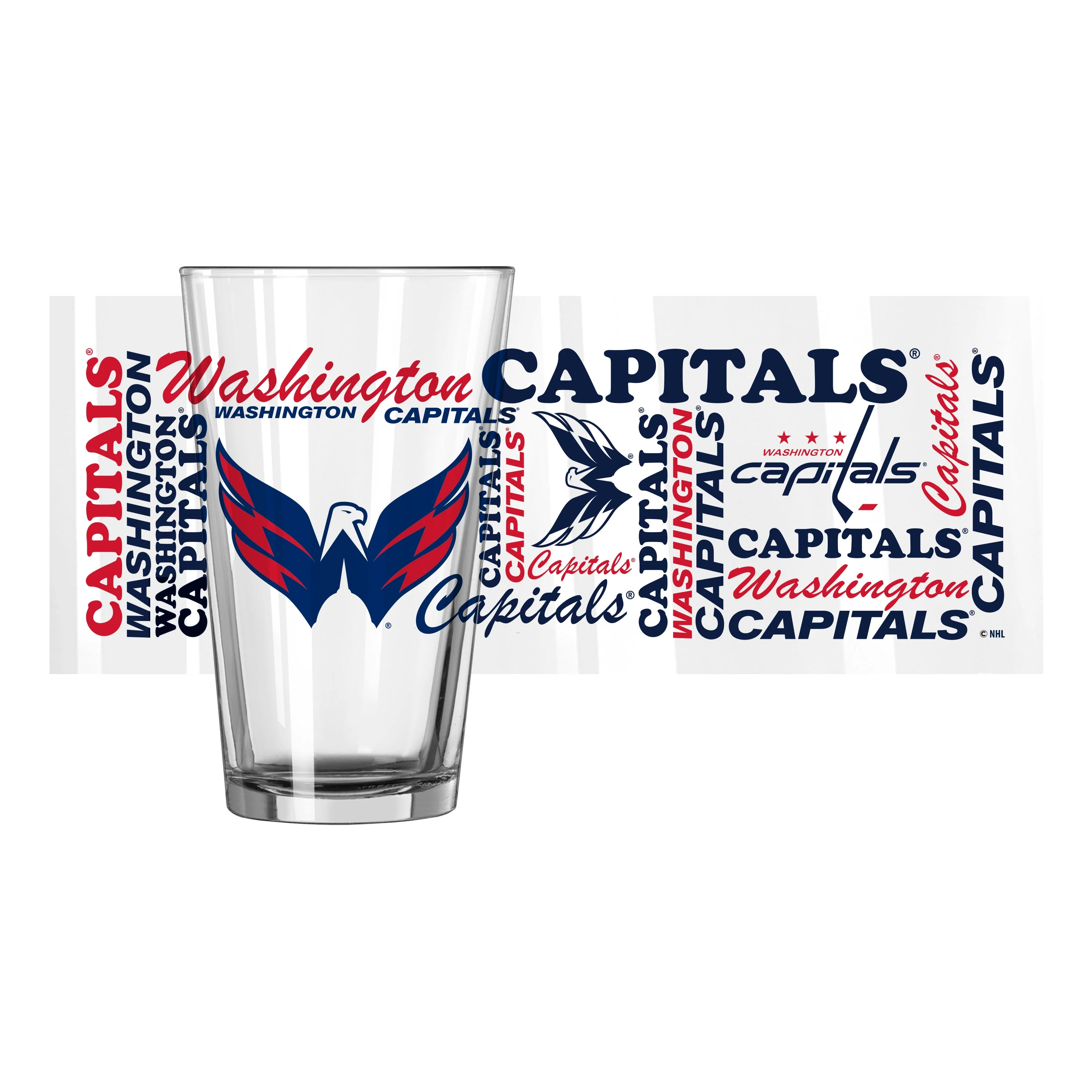 Washington Capitals 16oz Spirit Pint Glass - Image 2