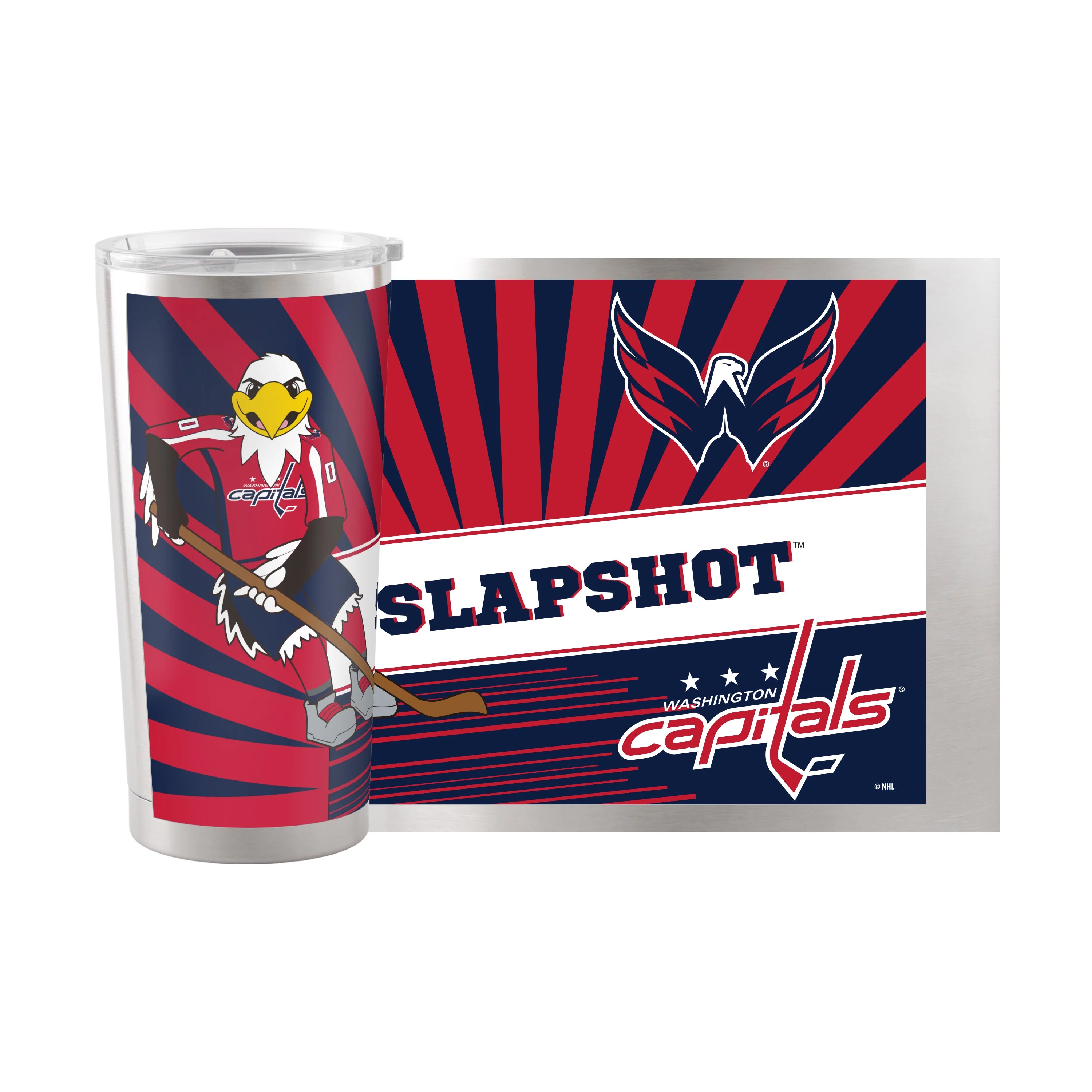 Washington Capitals 20oz Mascot Stainless Steel Tumbler - Image 2