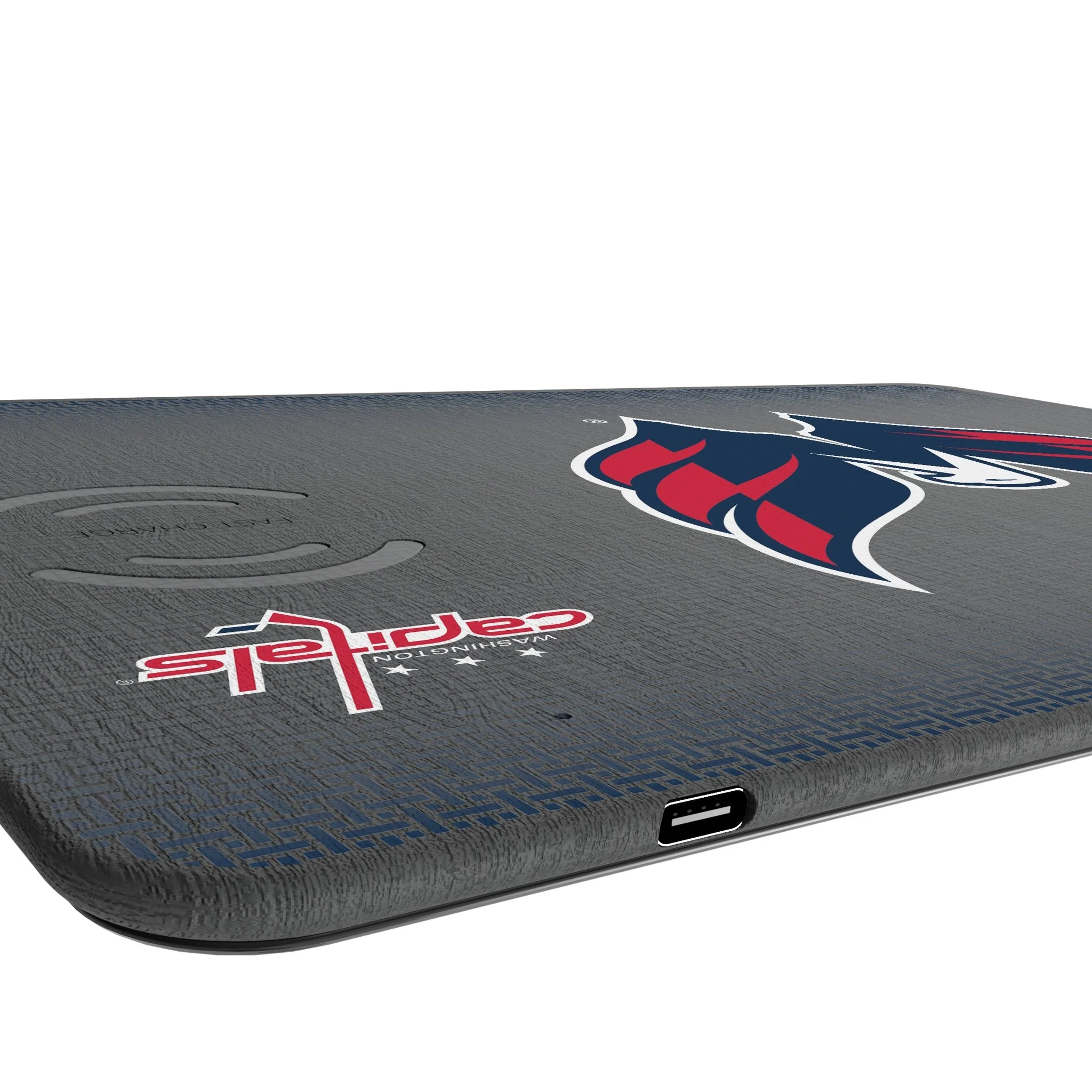 Washington Capitals Linen 15-Watt Wireless Charger and Mouse Pad - Image 3