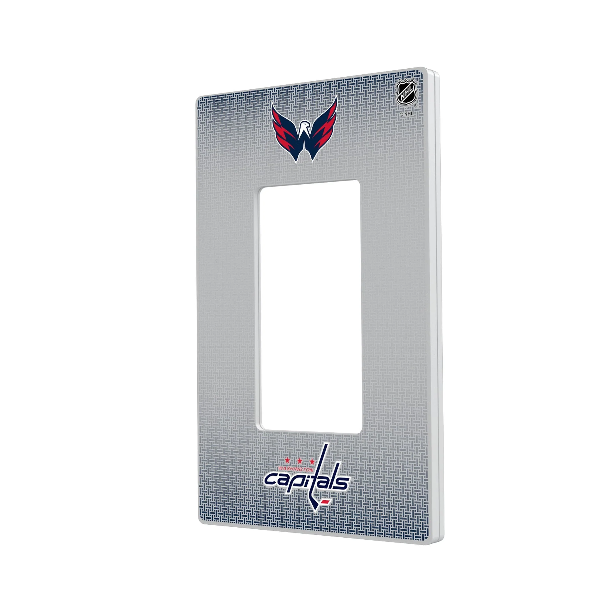 Washington Capitals Linen Hidden-Screw Light Switch Plate - Image 2