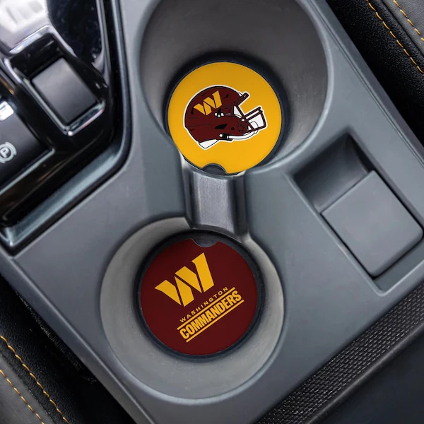 Washington Commanders Car Coaster Set 2 Pack
