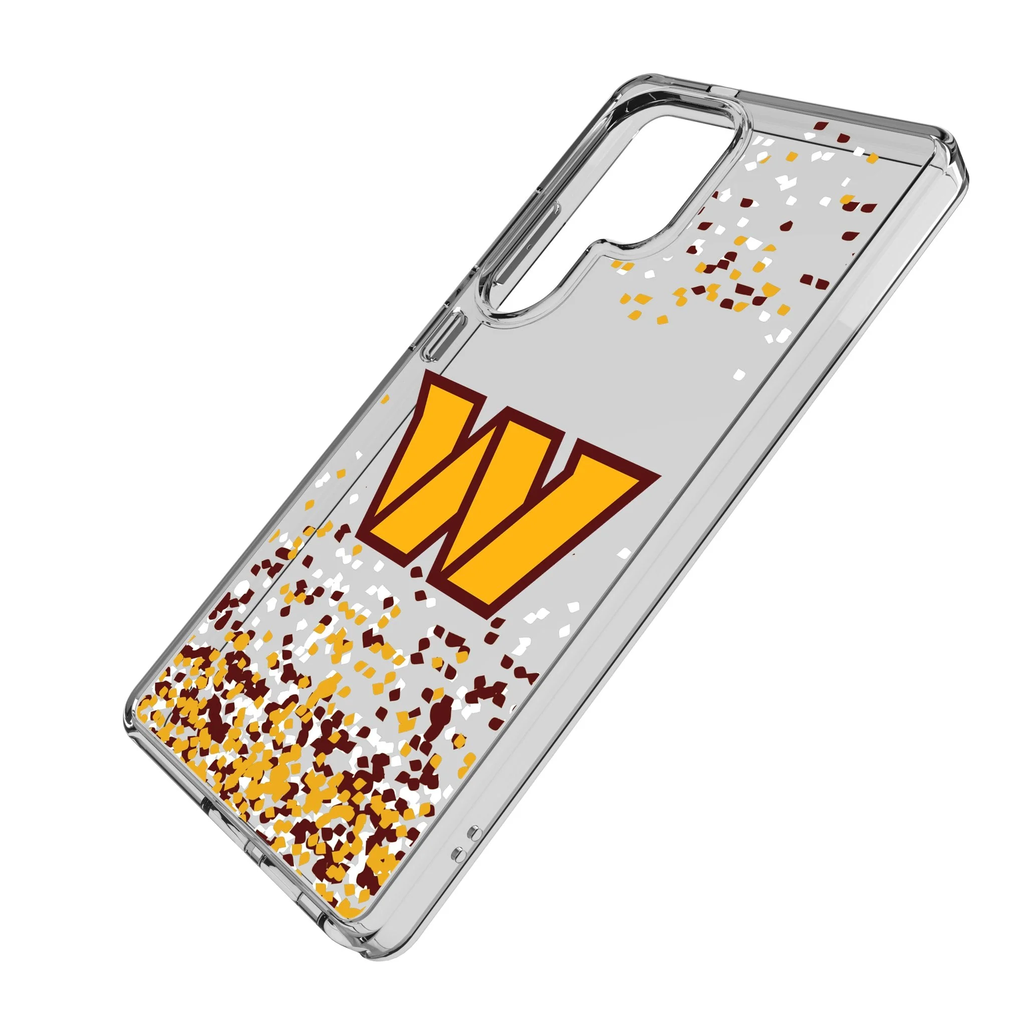 Washington Commanders Confetti Clear Phone Case for Samsung Galaxy - Image 2