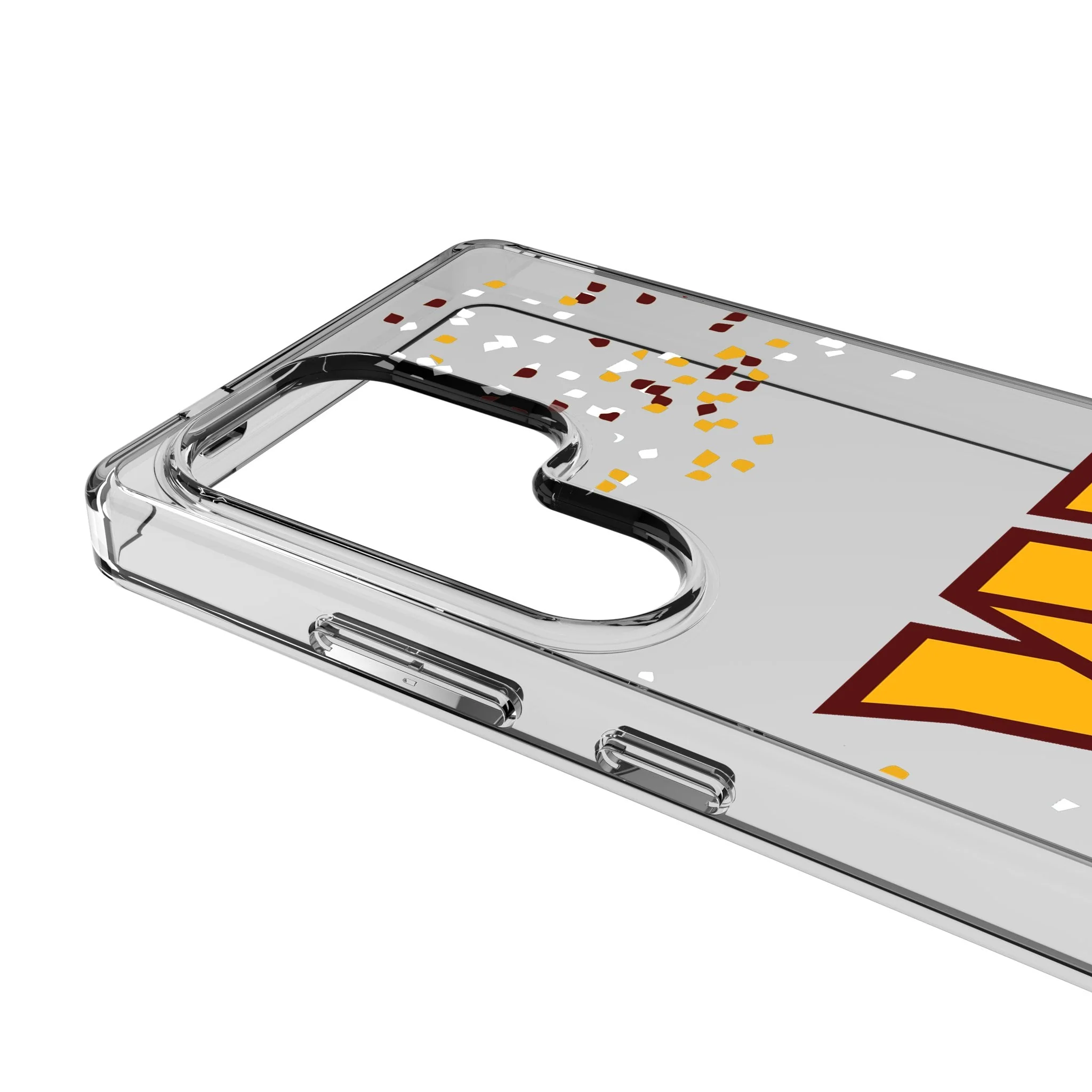 Washington Commanders Confetti Clear Phone Case for Samsung Galaxy - Image 3