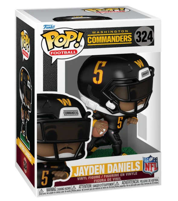 Jayden Daniels Funko Pop #324 - Washington Commanders NFL Debut Rookie Figure - Image 2