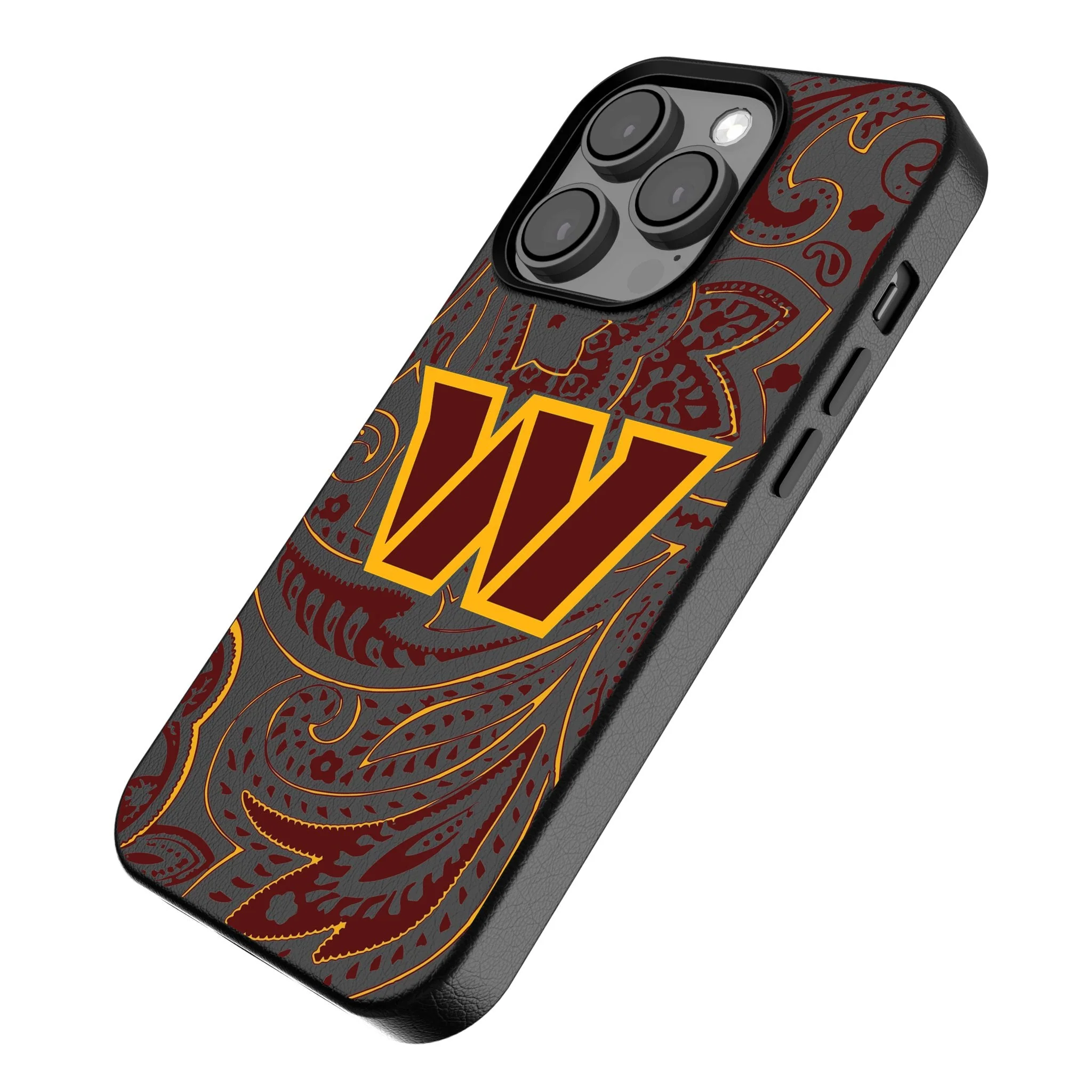 Washington Commanders Paisley MagSafe Compatible Phone Case for Apple iPhone - Image 2