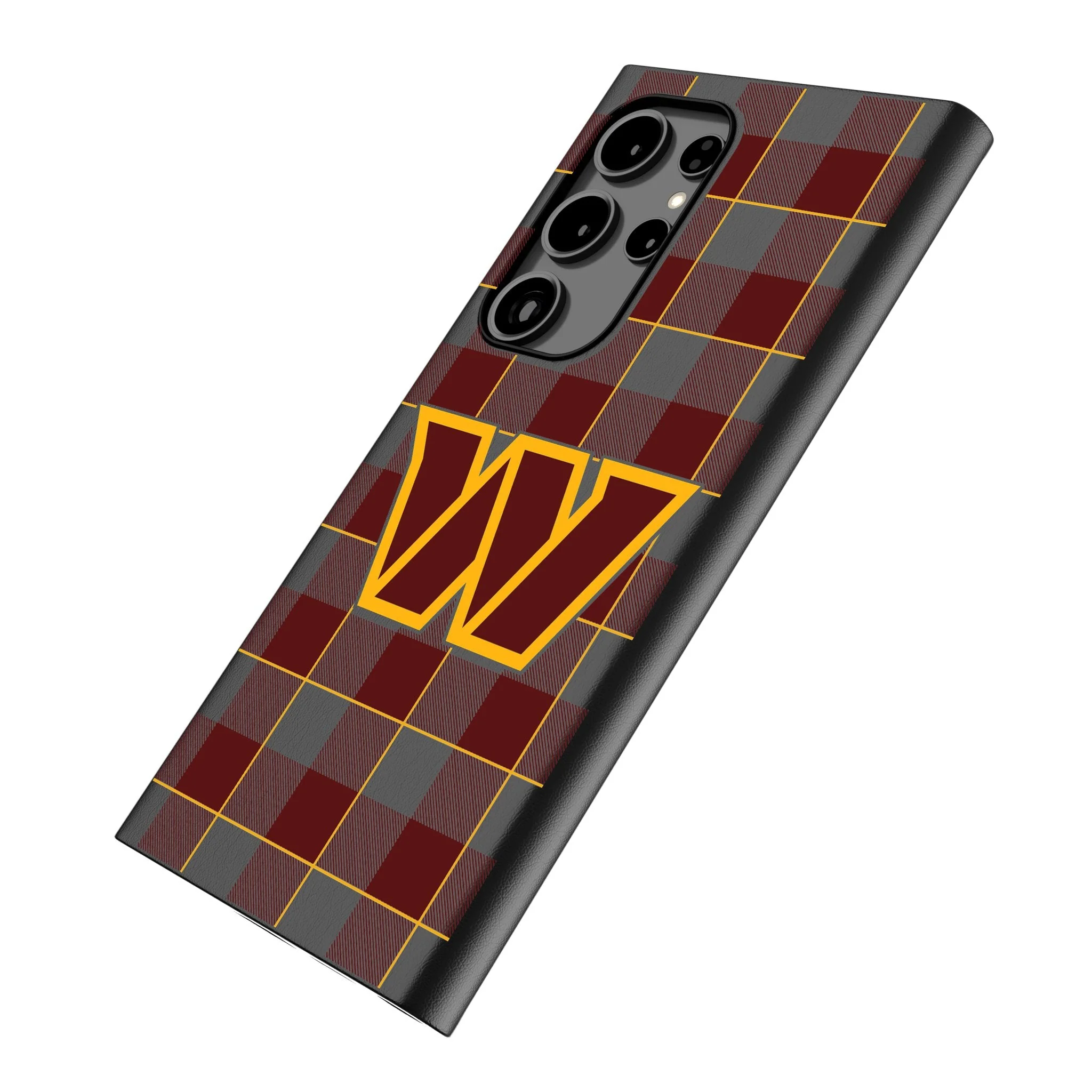 Washington Commanders Plaid MagSafe Compatible Phone Case for Samsung Galaxy - Image 2