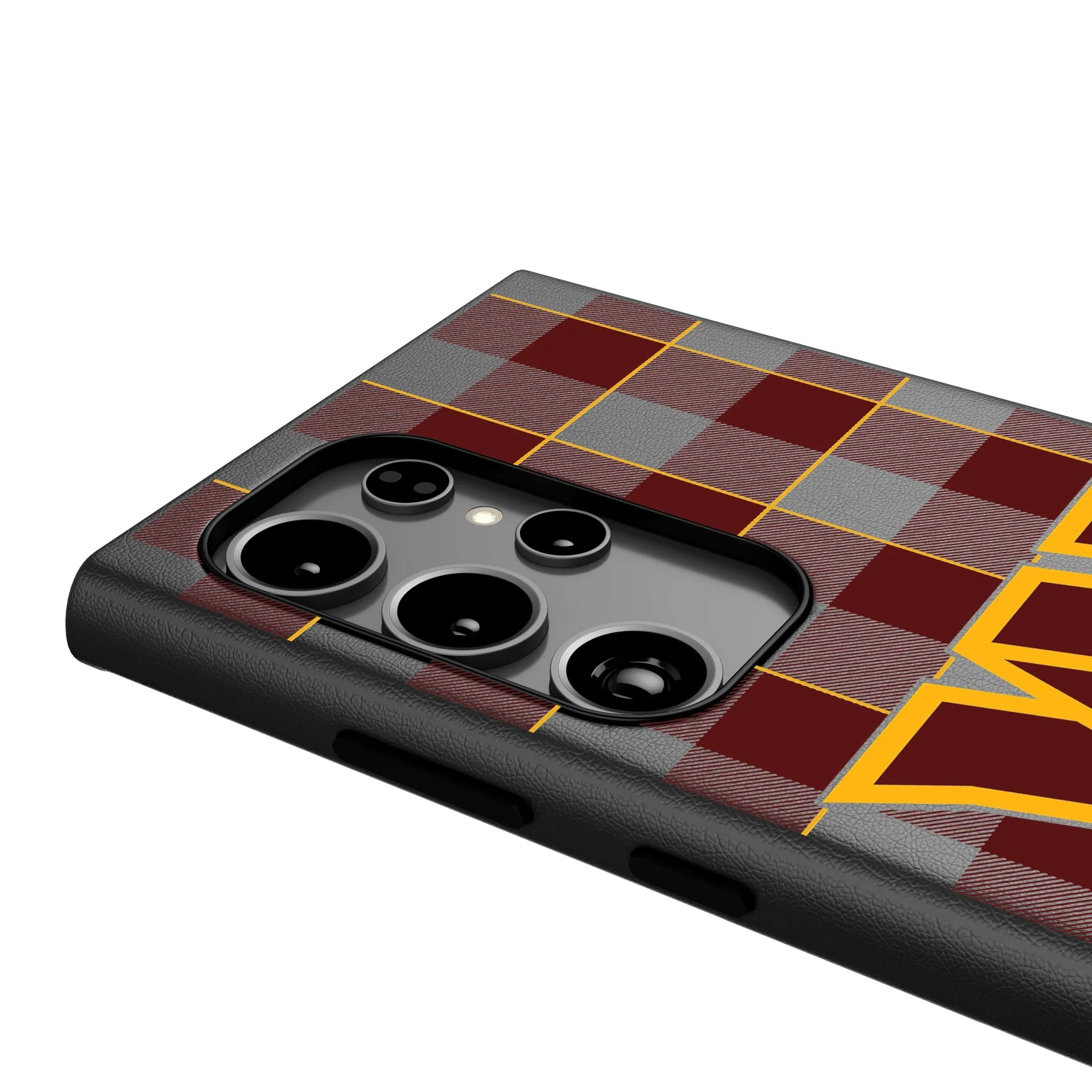 Washington Commanders Plaid MagSafe Compatible Phone Case for Samsung Galaxy - Image 4