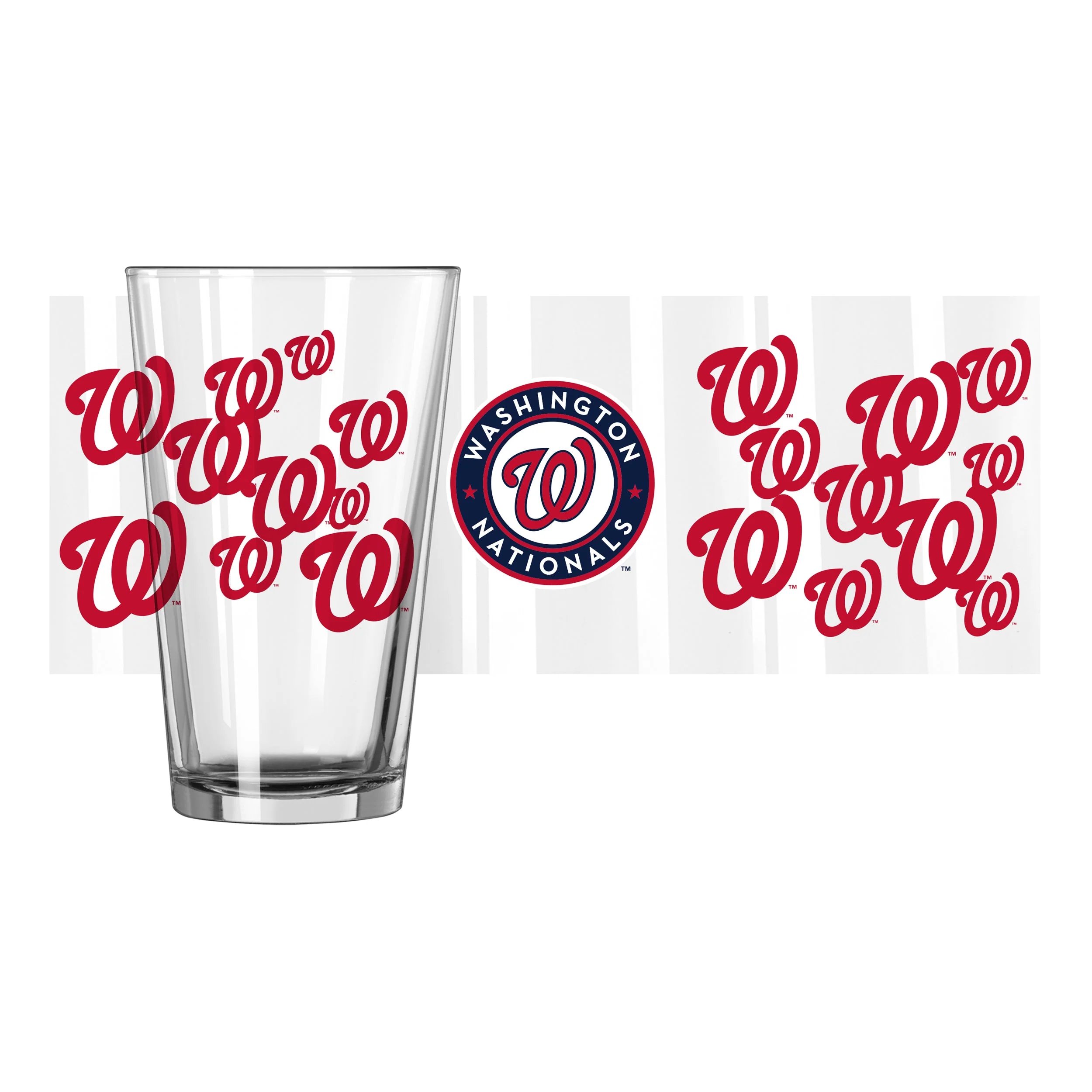 Washington Nationals 16oz Scatter Pint Glass - Image 2