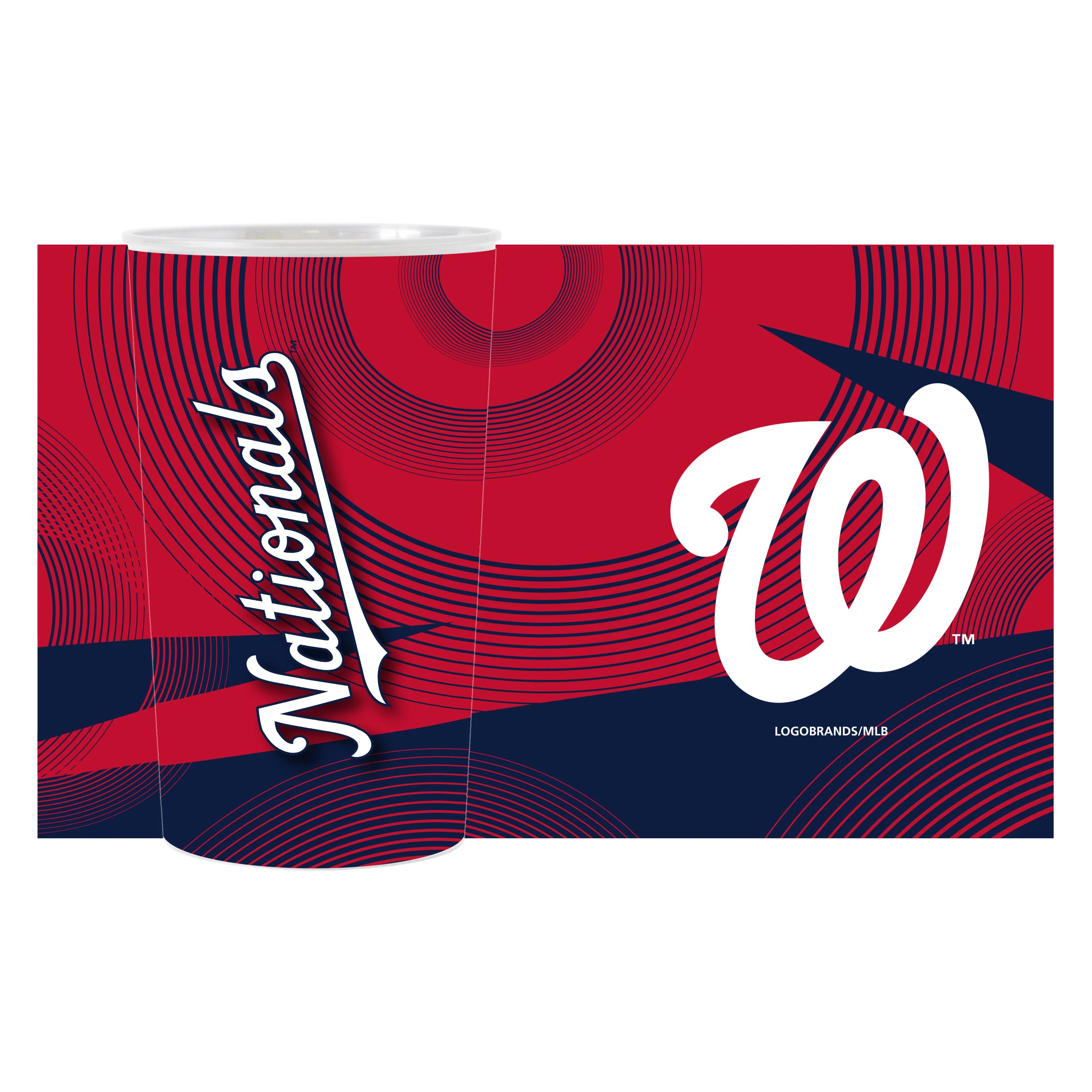 Washington Nationals 4pk Geometric 22oz Hardwall Cup - Image 2