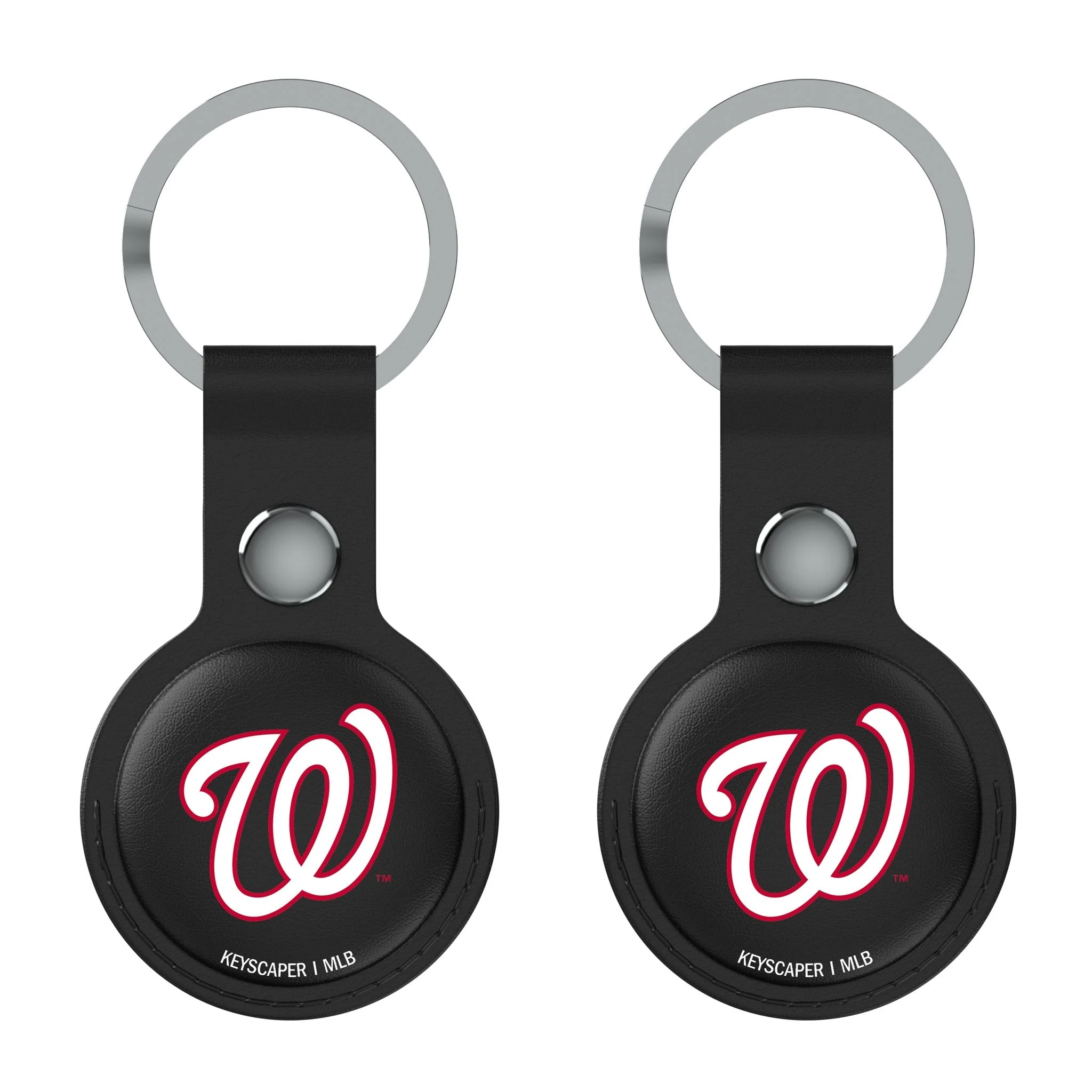 Washington Nationals Insignia Black Airtag Holder 2-Pack - Image 2