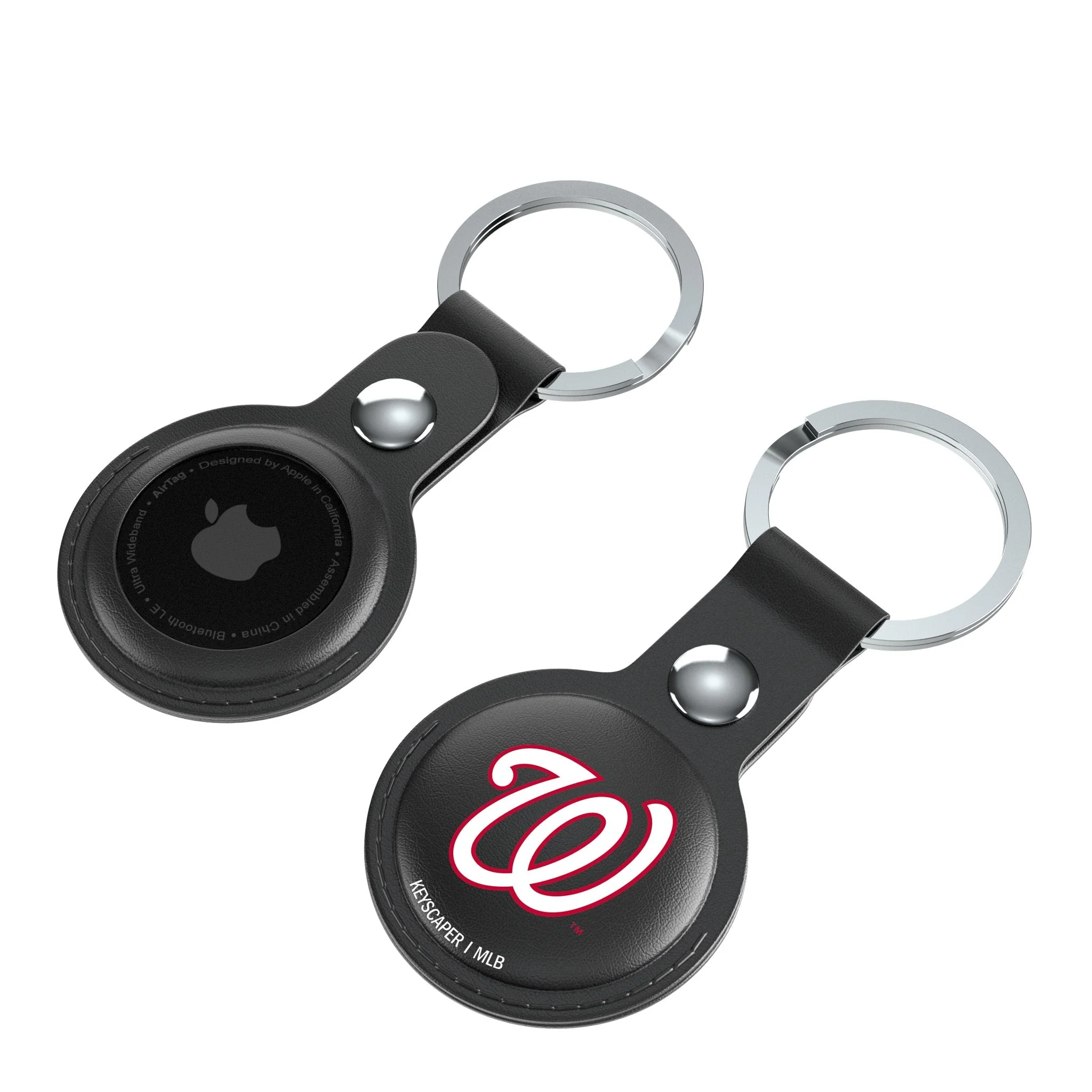 Washington Nationals Insignia Black Airtag Holder 2-Pack - Image 4